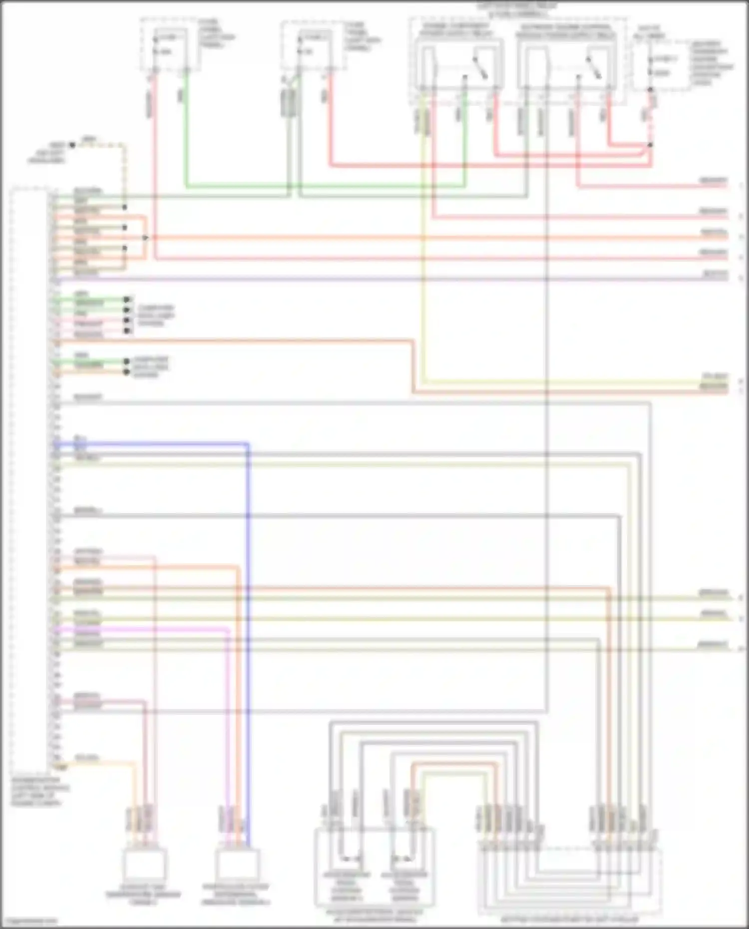 Wiring diagram bottom coupling point on left a-pillar for Audi RS6 C8 (2019-2024) (48 of 48)