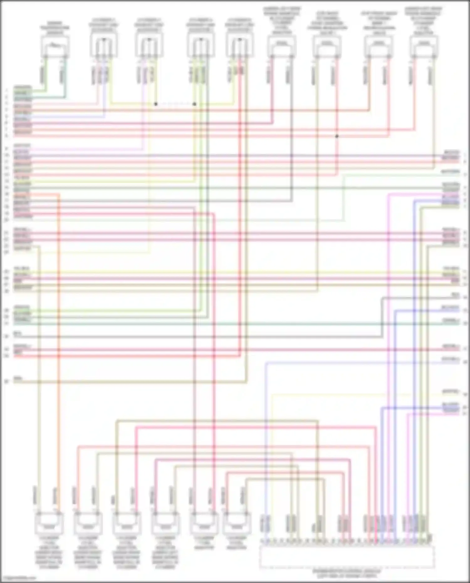 Wiring diagram cylinder 6 fuel injector for Audi RS6 C8 (2019-2024) (1 of 1)