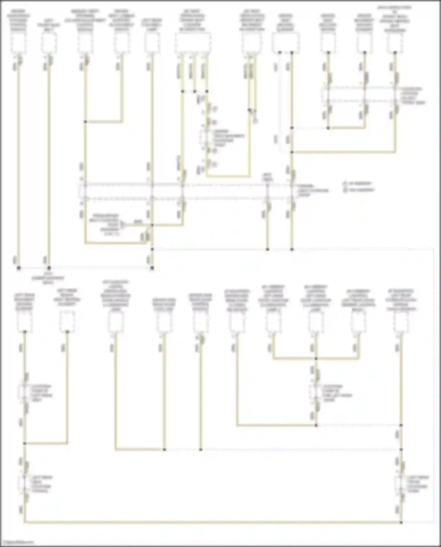 Wiring diagram left rear bench seat heating element for Audi RS6 C8 (2019-2024) (2 of 3)
