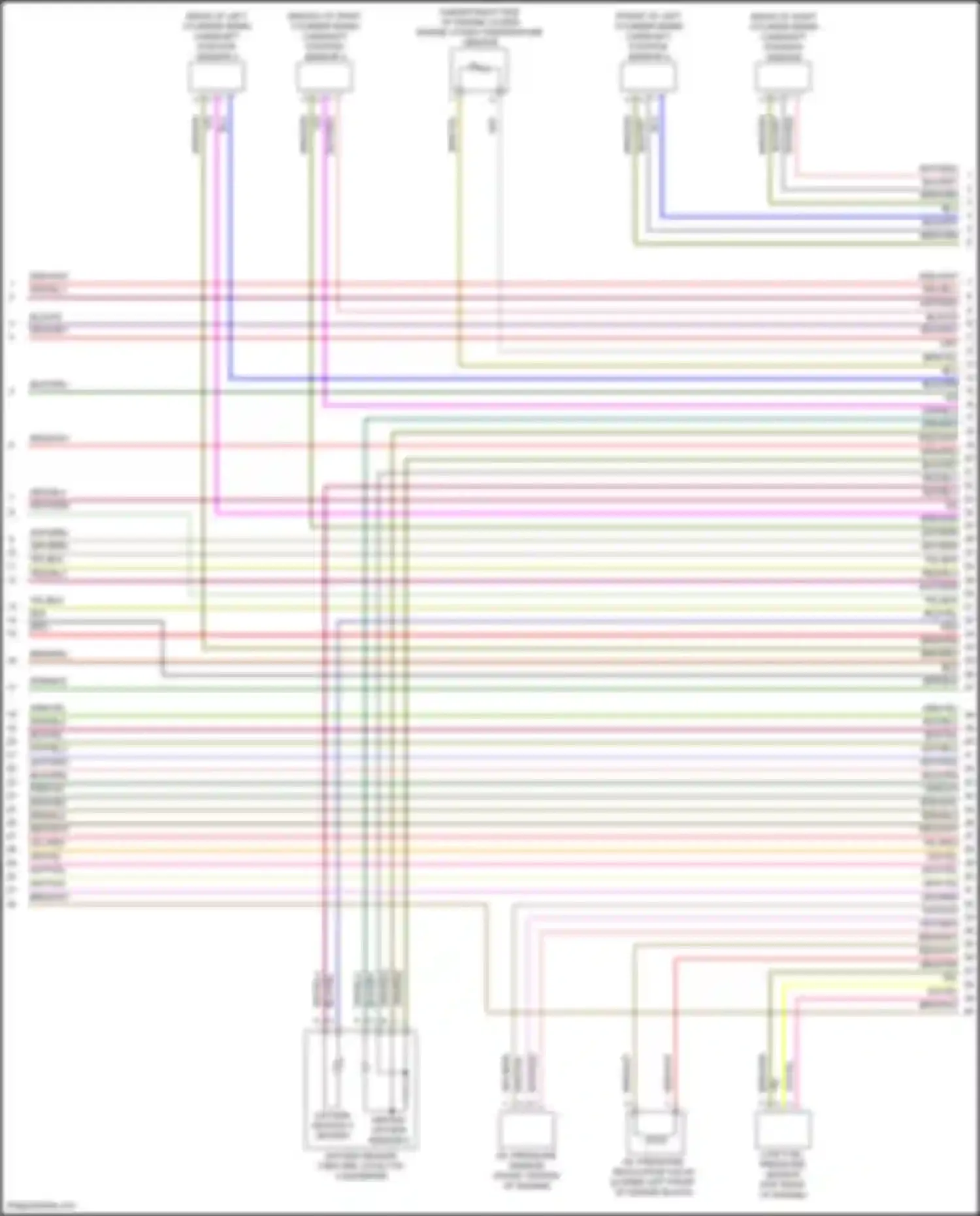 Wiring diagram oxygen sensor 2 before catalytic converter for Audi RS6 C8 (2019-2024) (1 of 1)