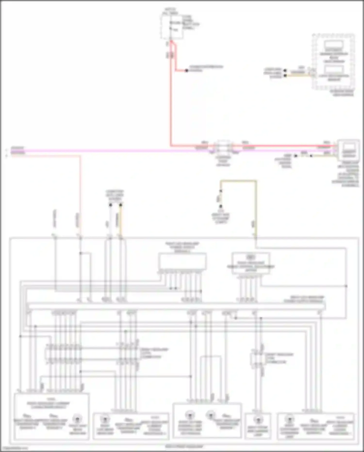 Wiring diagram right high beam headlamp for Audi RS6 C8 (2019-2024) (2 of 3)