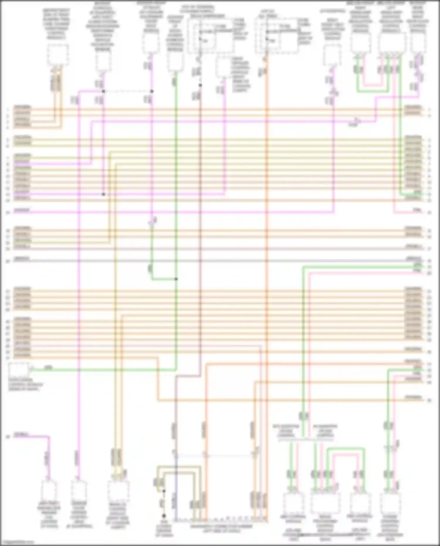 RS7 Audi I facelift (2014-2018): Computer data lines circuit (3 of 4)