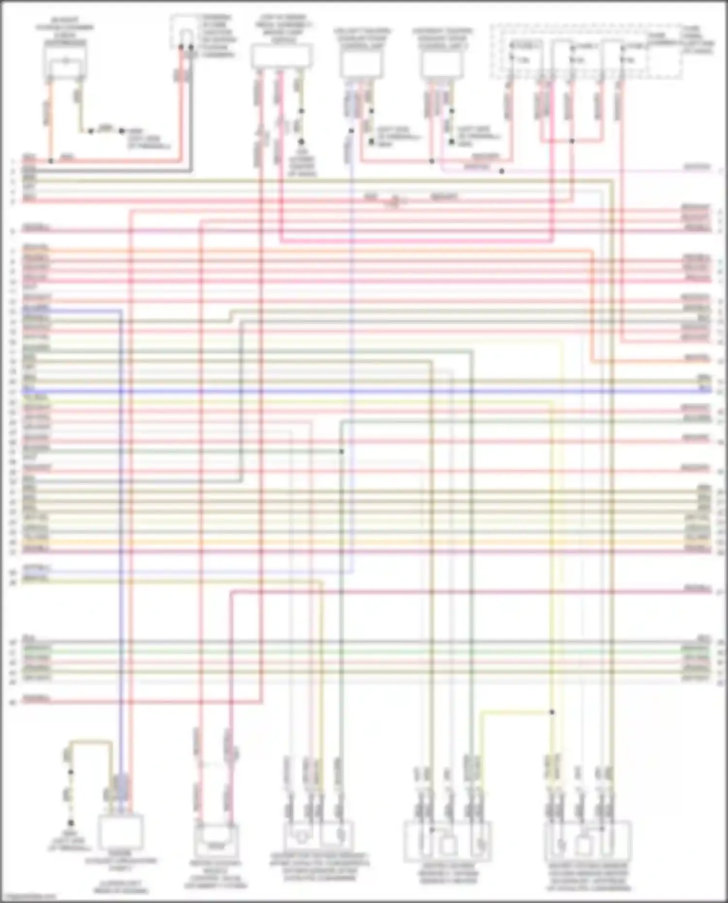RS7 Audi I facelift (2014-2018): Wiring diagram engine performance 4.0l turbo (3 of 12)