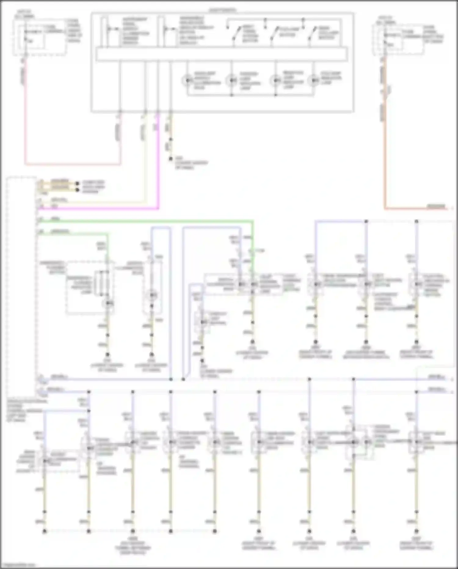 RS7 Audi I facelift (2014-2018): Instrument illumination circuit (1 of 3)