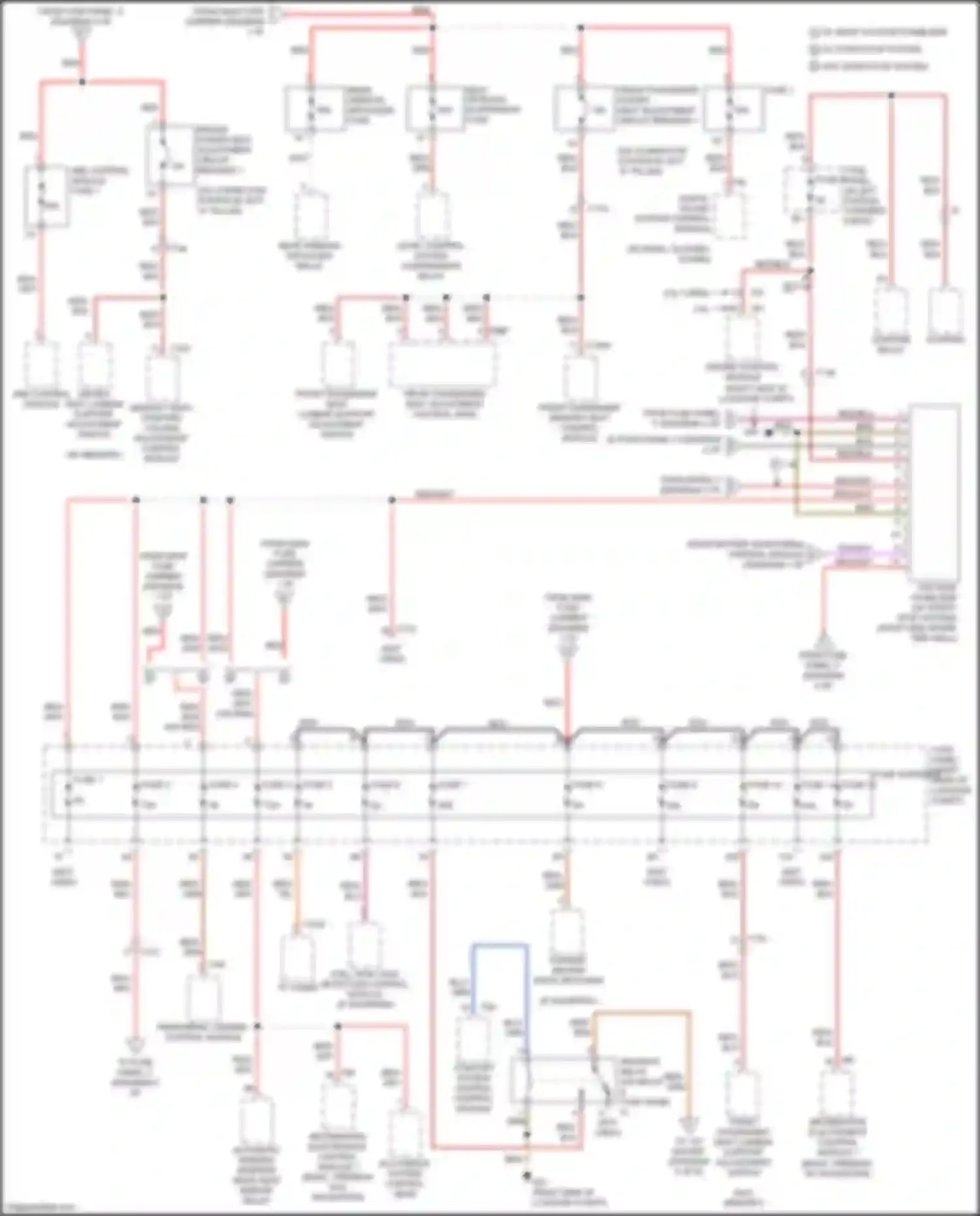RS7 Audi I facelift (2014-2018): Power distribution circuit (3 of 6)