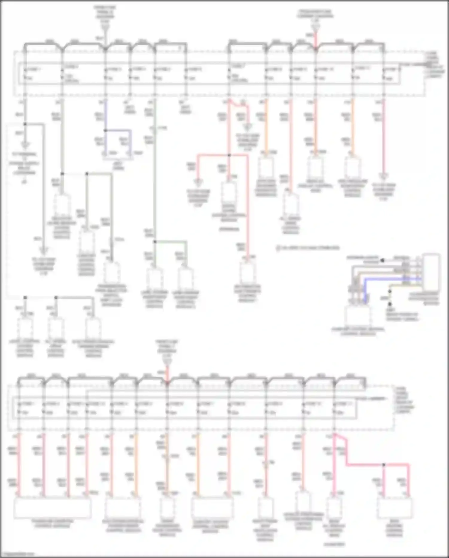 RS7 Audi I facelift (2014-2018): Power distribution circuit (4 of 6)