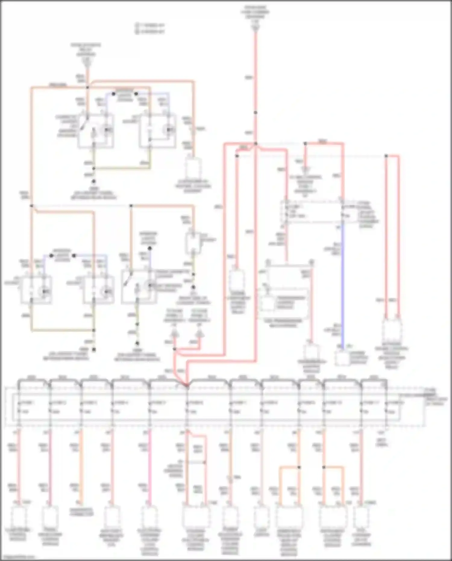 RS7 Audi I facelift (2014-2018): Power distribution circuit (5 of 6)