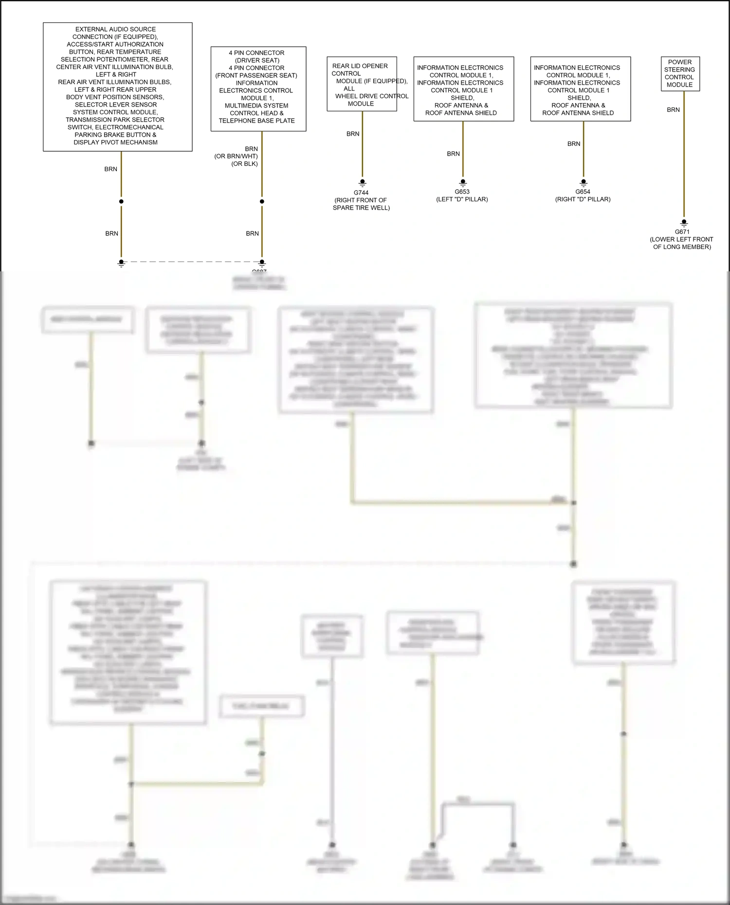 Audi RS7 I facelift (2014-2018) abs control module wiring diagram  (3 of 8)