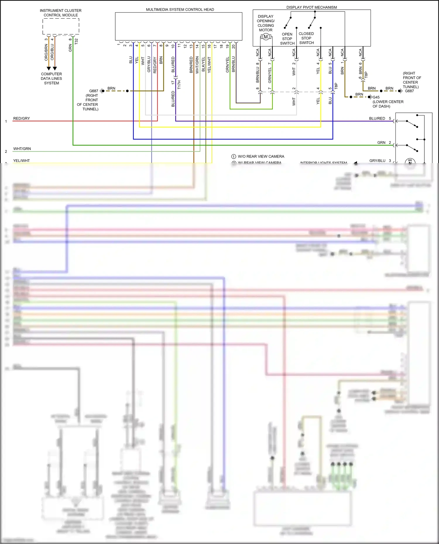 Audi RS7 I facelift (2014-2018) computer data lines system wiring diagram  (46 of 115)