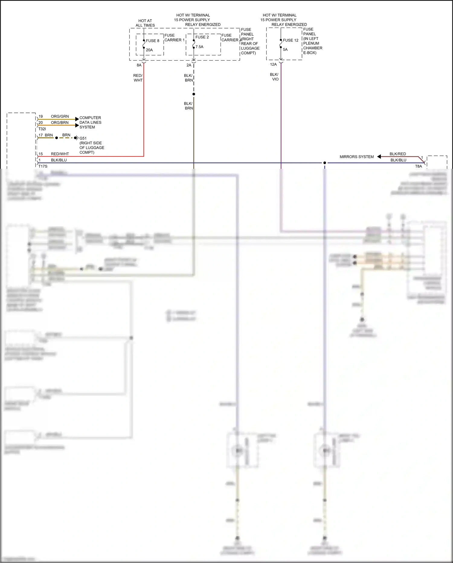 Audi RS7 I facelift (2014-2018) computer data lines system wiring diagram  (31 of 115)