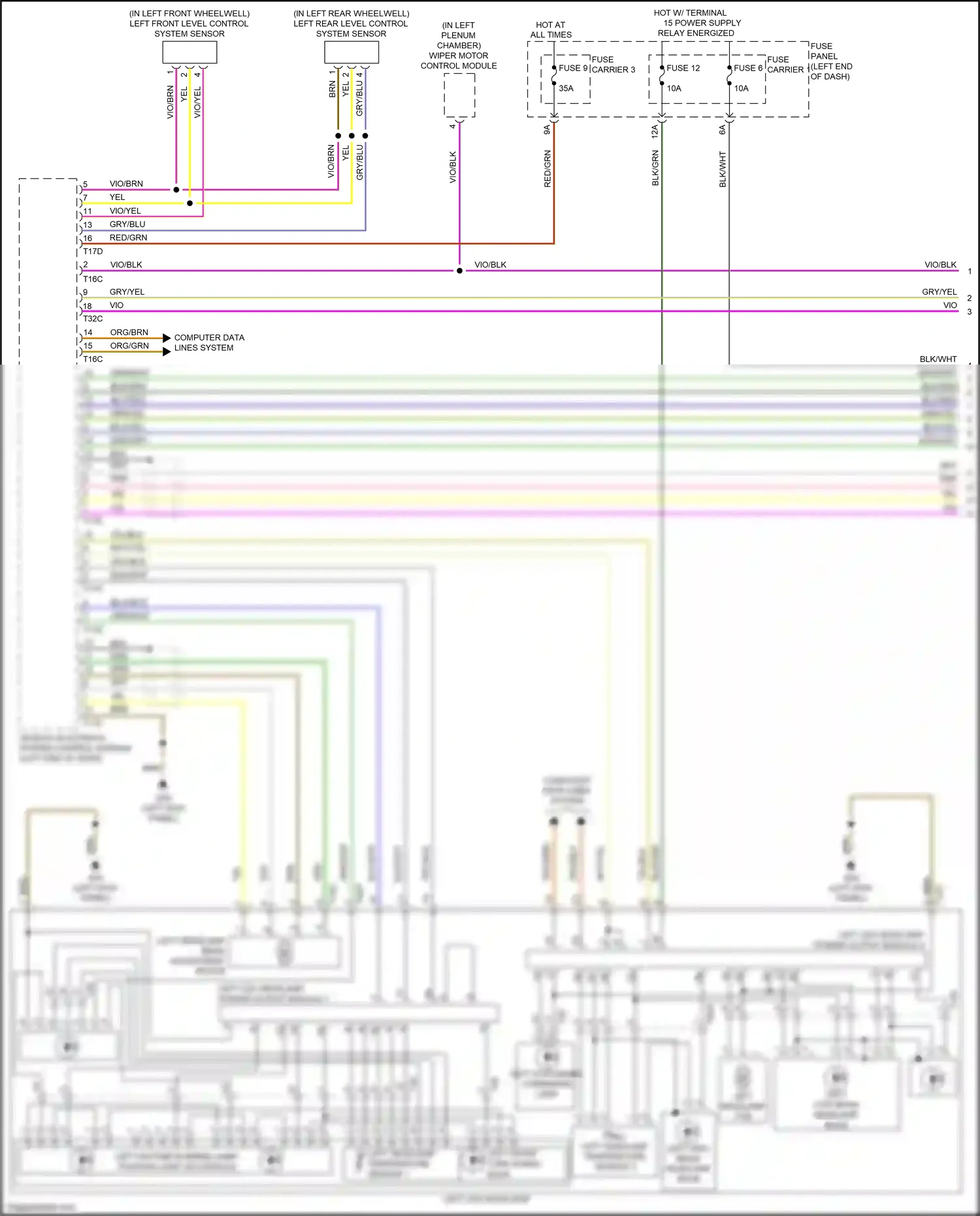 Audi RS7 I facelift (2014-2018) computer data lines system wiring diagram  (64 of 115)