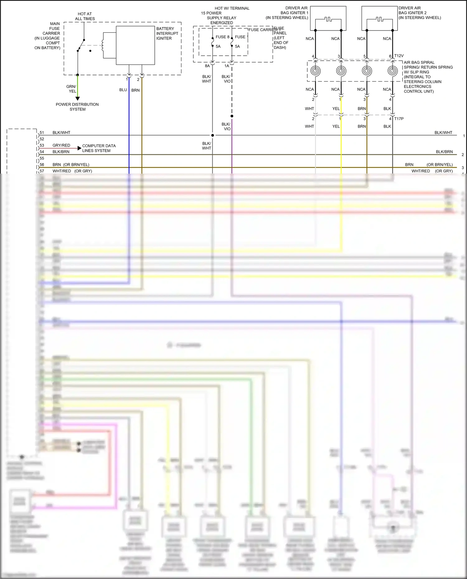 Audi RS7 I facelift (2014-2018) computer data lines system wiring diagram  (106 of 115)
