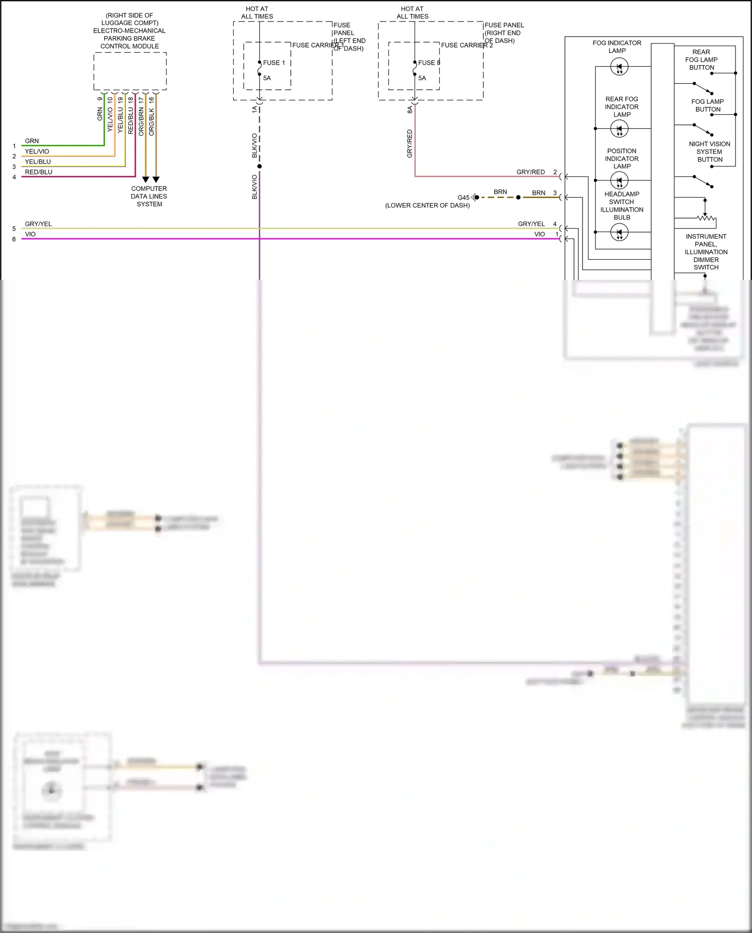 Audi RS7 I facelift (2014-2018) computer data lines system wiring diagram  (66 of 115)