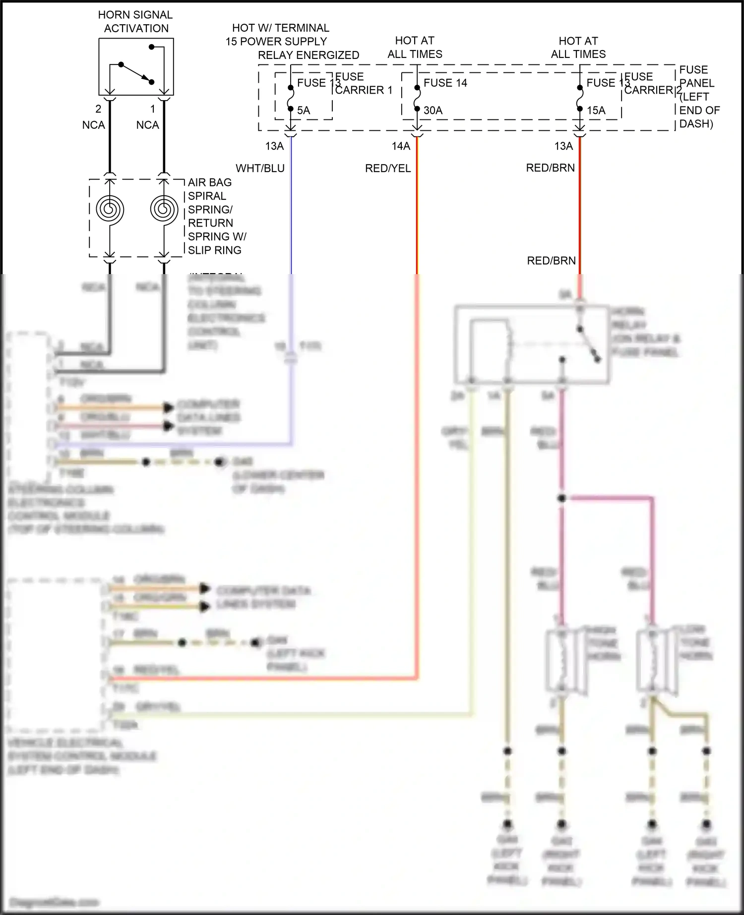 Audi RS7 I facelift (2014-2018) computer data lines system wiring diagram  (109 of 115)