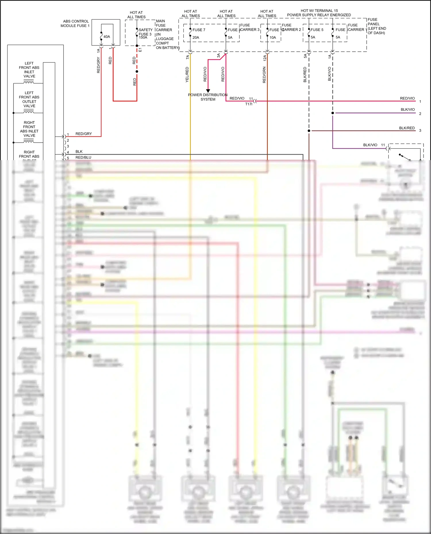 Audi RS7 I facelift (2014-2018) computer data lines system wiring diagram  (51 of 115)