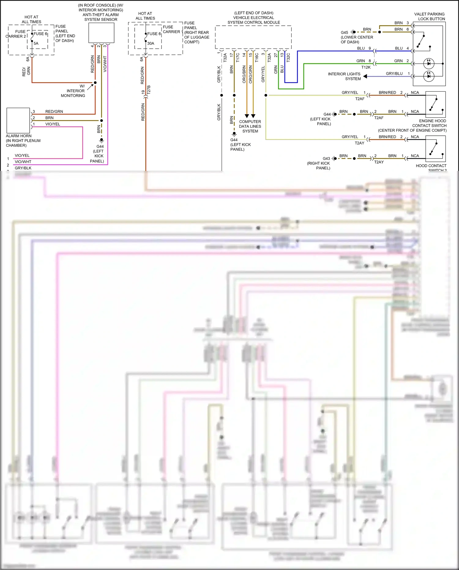 Audi RS7 I facelift (2014-2018) computer data lines system wiring diagram  (78 of 115)