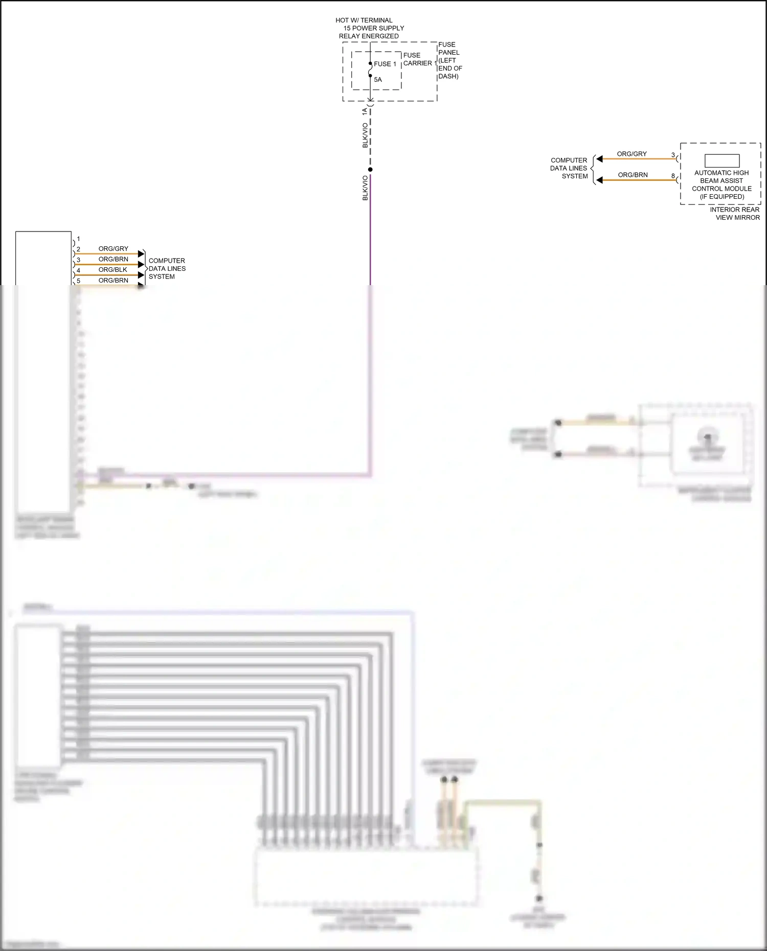 Audi RS7 I facelift (2014-2018) computer data lines system wiring diagram  (53 of 115)