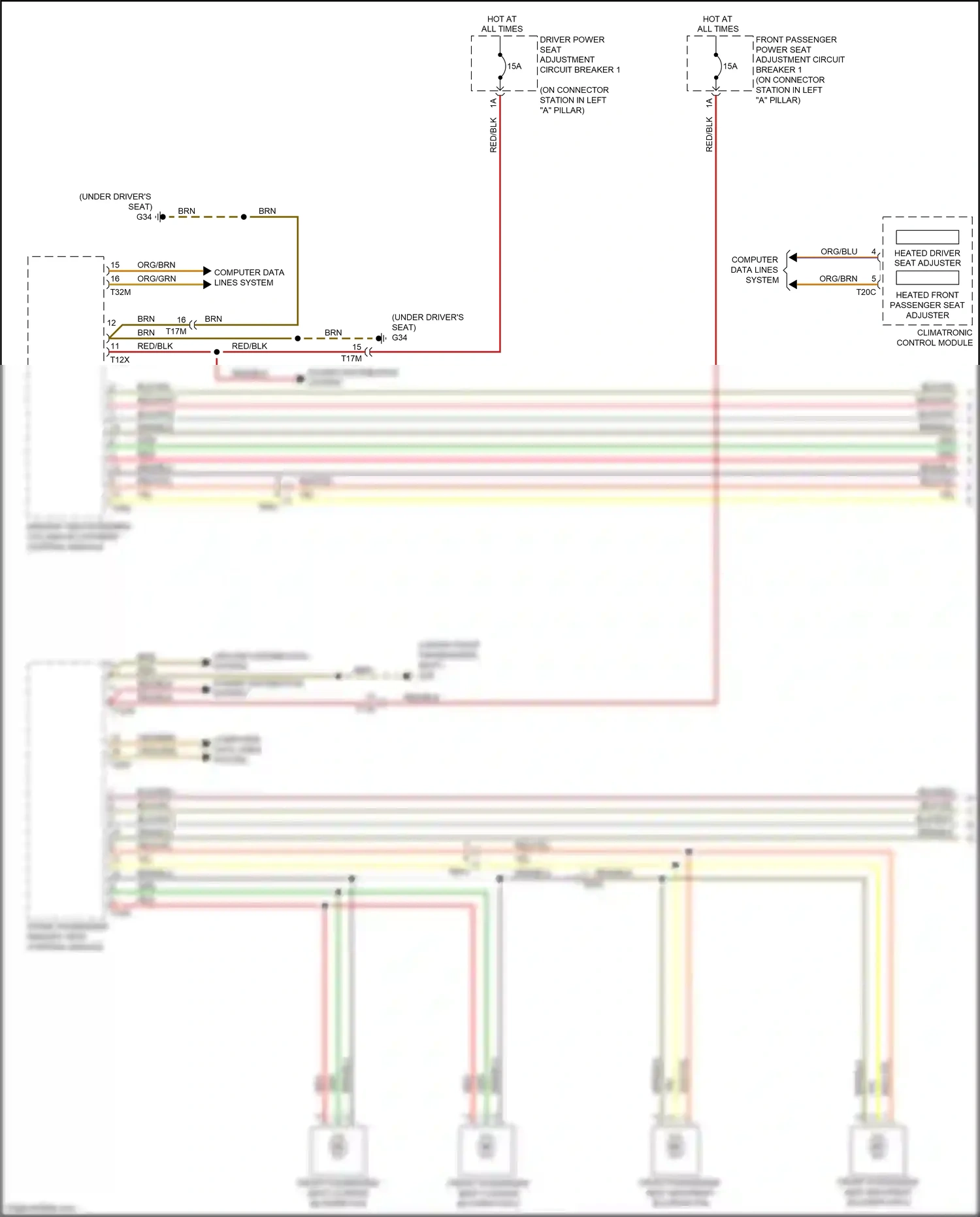 Audi RS7 I facelift (2014-2018) computer data lines system wiring diagram  (93 of 115)