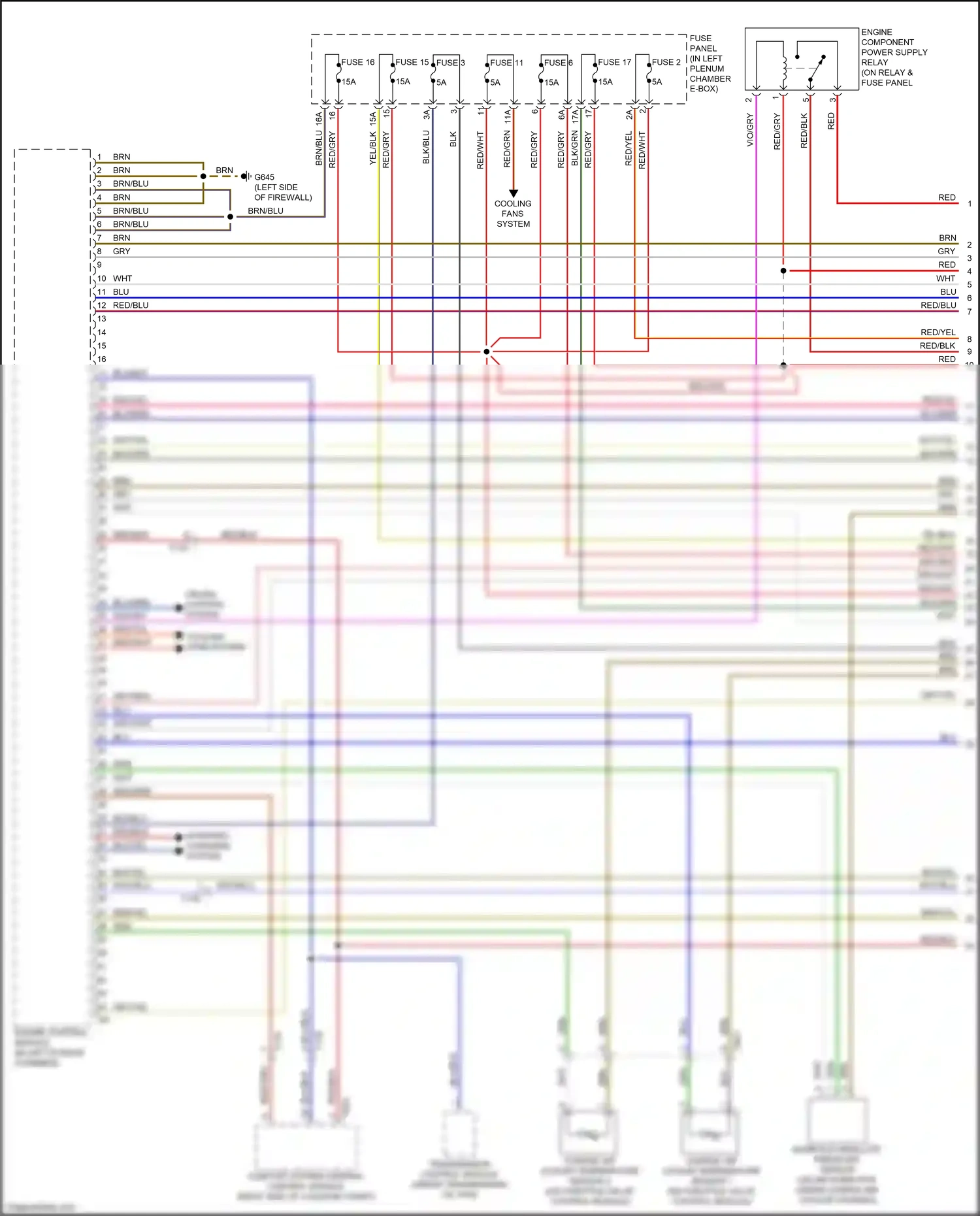 Audi RS7 I facelift (2014-2018) engine control module wiring diagram  (14 of 15)