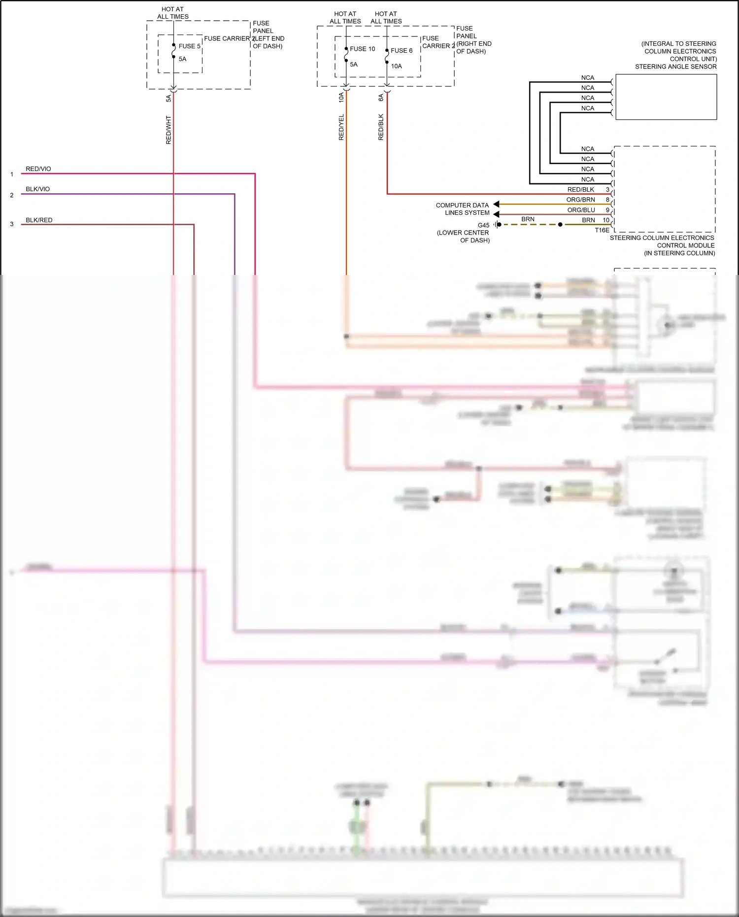 Audi RS7 I facelift (2014-2018) engine controls system wiring diagram  (1 of 8)