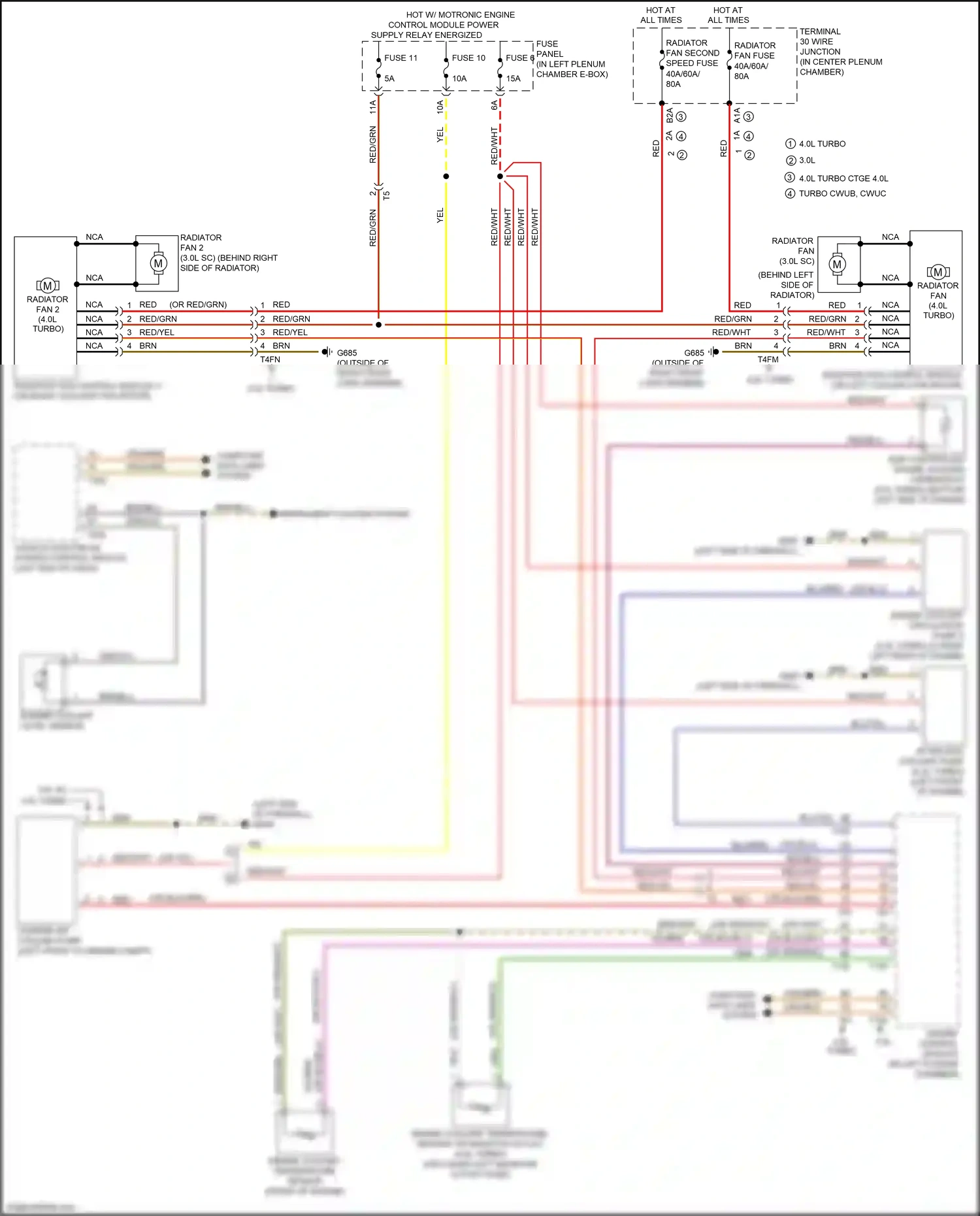 Audi RS7 I facelift (2014-2018) engine coolant temperature sensor wiring diagram  (3 of 4)