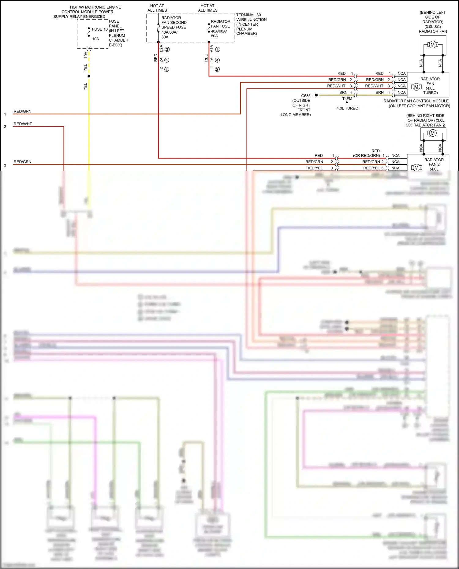 Audi RS7 I facelift (2014-2018) engine coolant temperature sensor wiring diagram  (1 of 4)