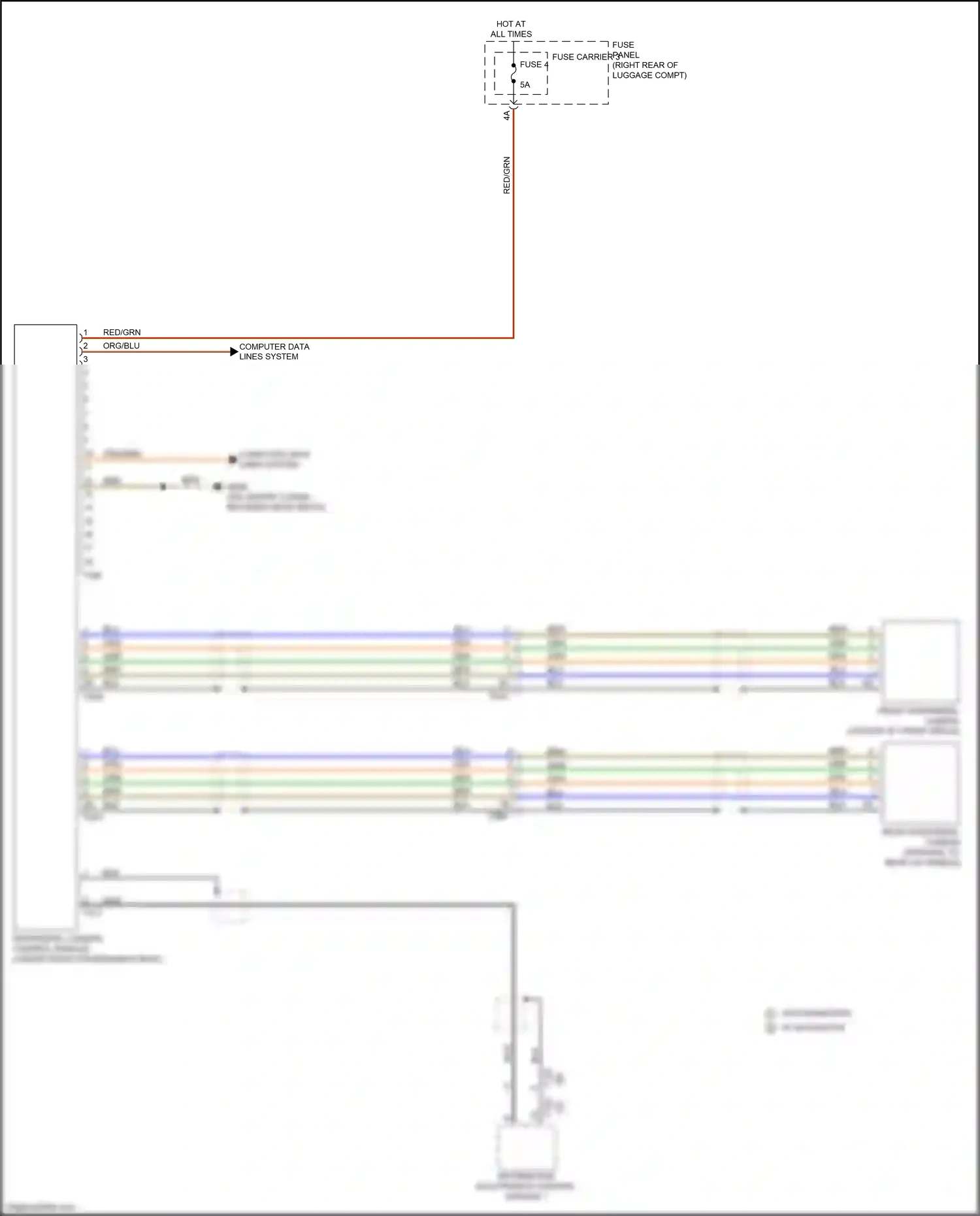 Audi RS7 I facelift (2014-2018) front peripheral camera wiring diagram  (1 of 1)