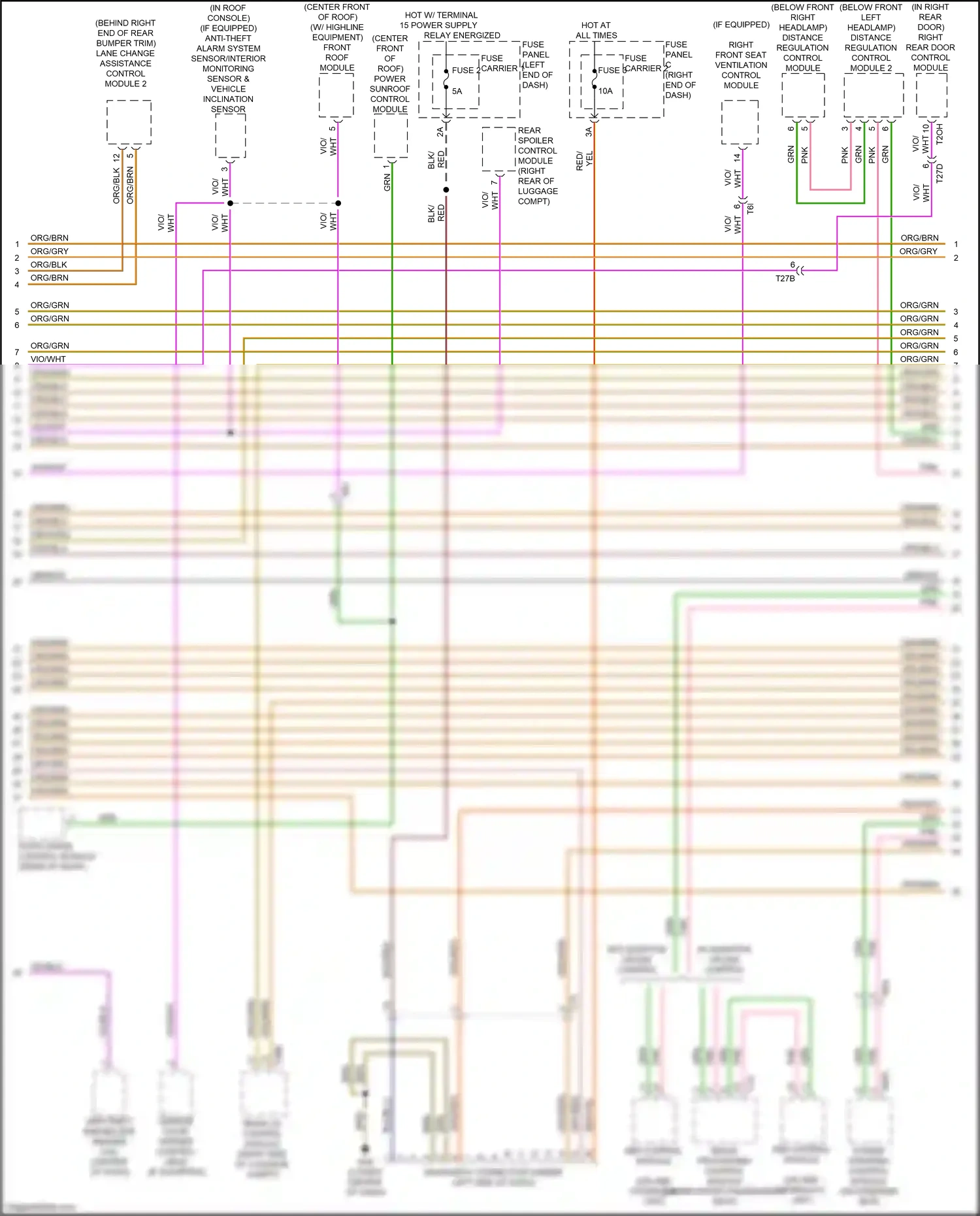 Audi RS7 I facelift (2014-2018) image processing control module wiring diagram  (1 of 3)