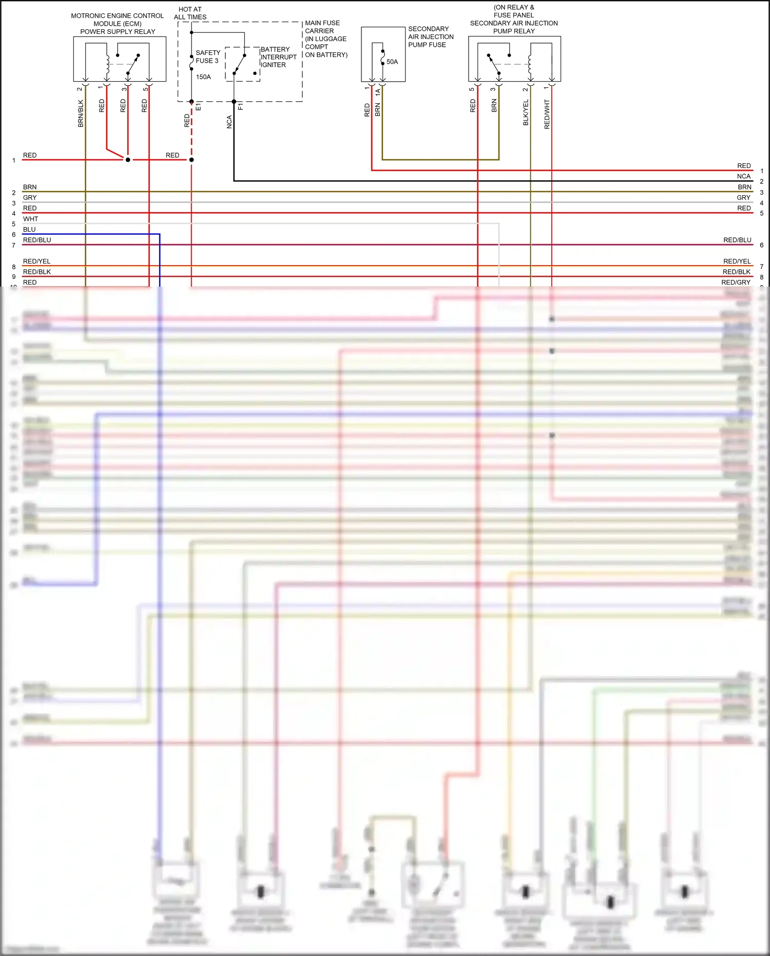 Audi RS7 I facelift (2014-2018) knock sensor 3 wiring diagram  (1 of 1)