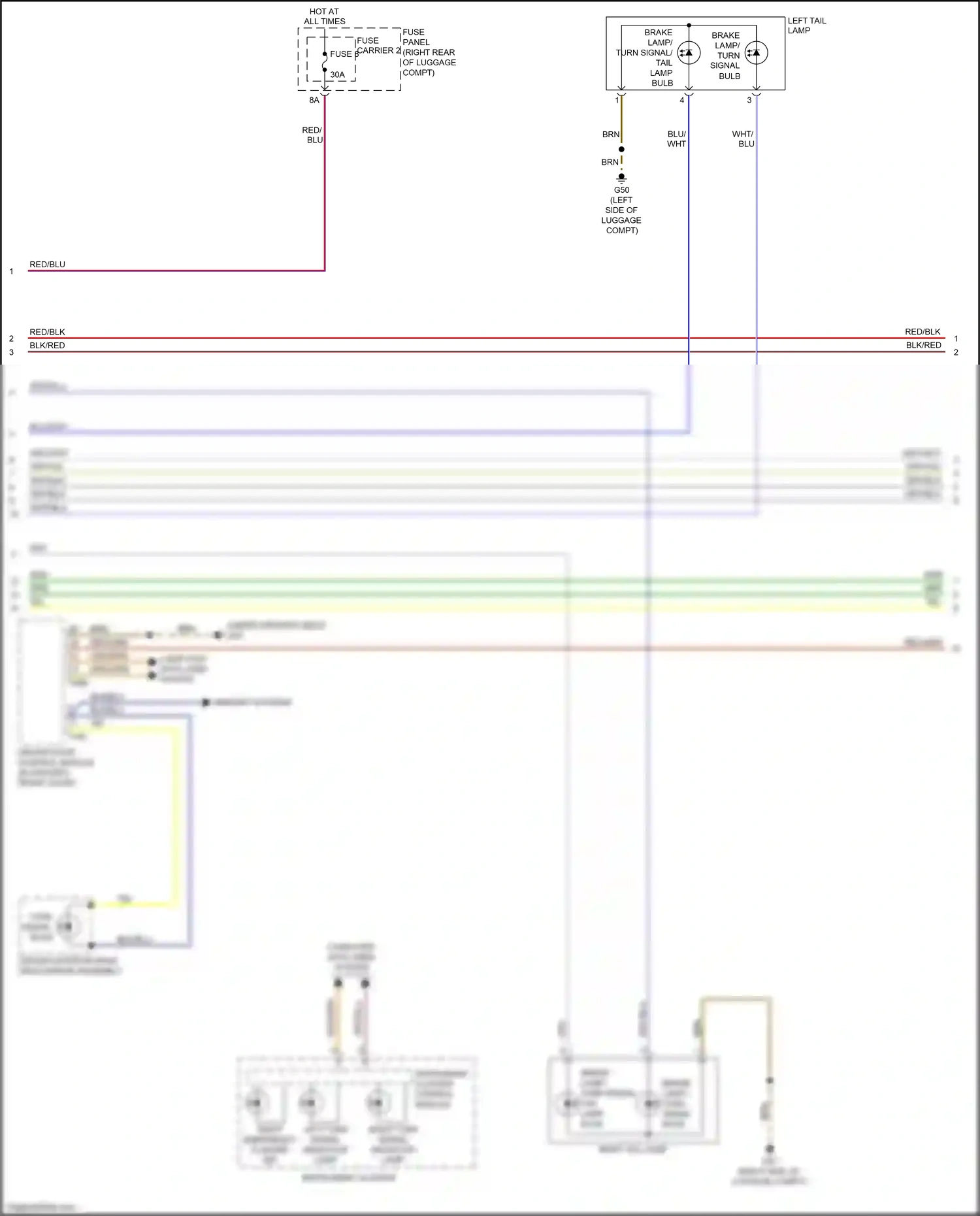 Audi RS7 I facelift (2014-2018) memory systems wiring diagram  (1 of 2)