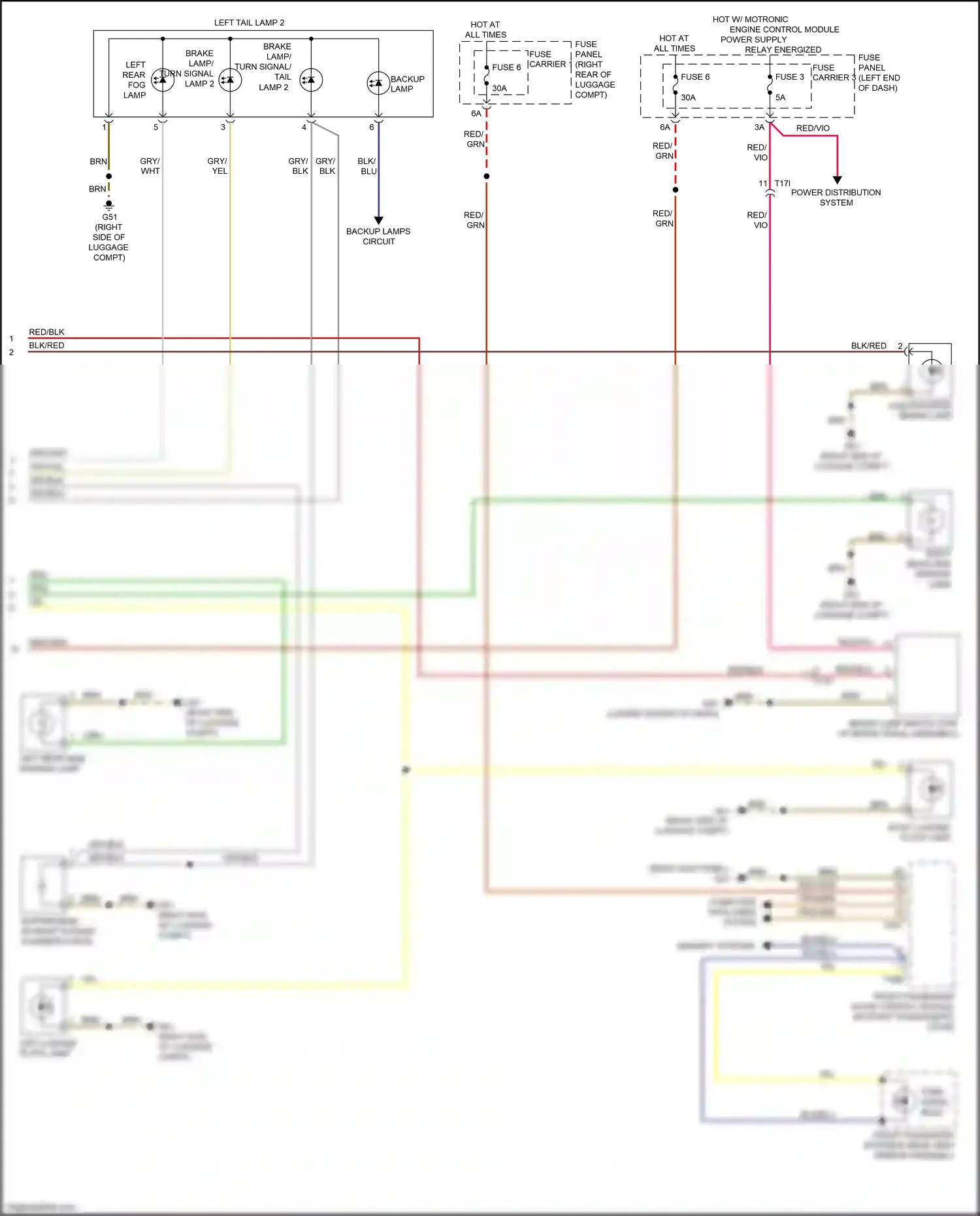 Audi RS7 I facelift (2014-2018) memory systems wiring diagram  (2 of 2)
