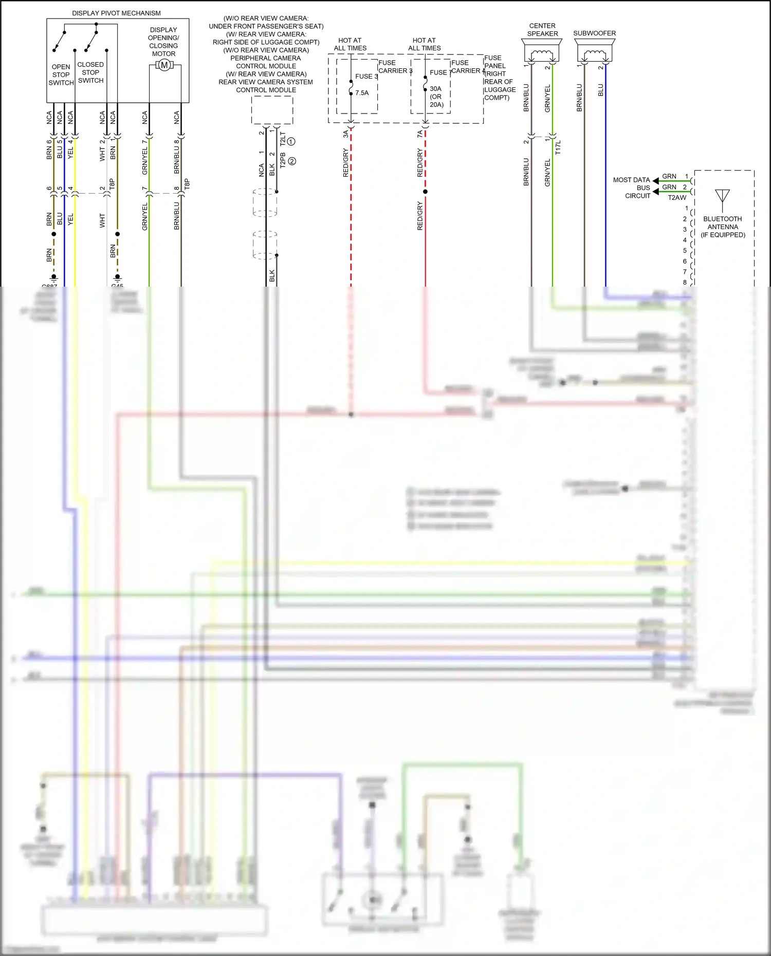 Audi RS7 I facelift (2014-2018) peripheral camera control module wiring diagram  (7 of 10)