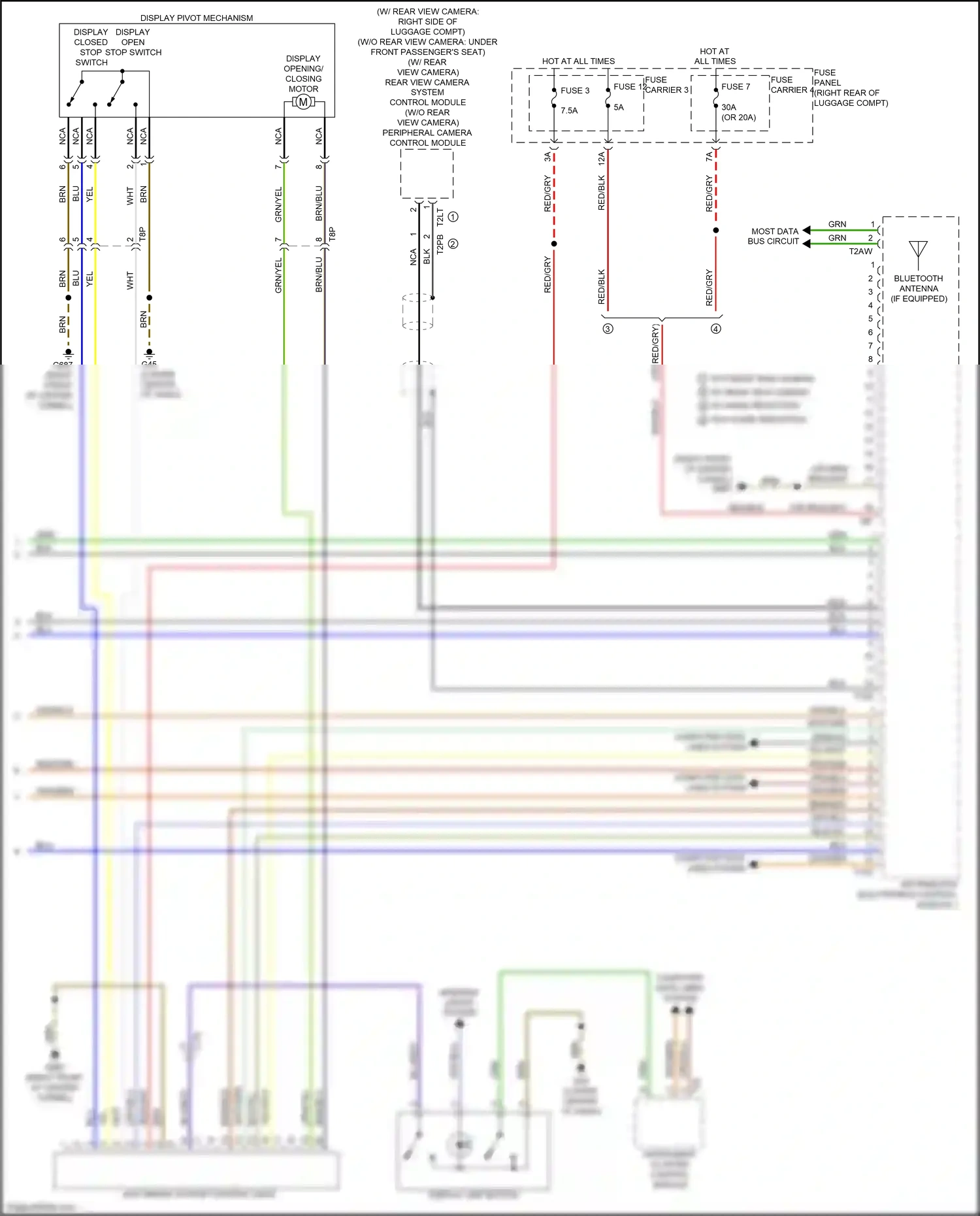 Audi RS7 I facelift (2014-2018) peripheral camera control module wiring diagram  (10 of 10)