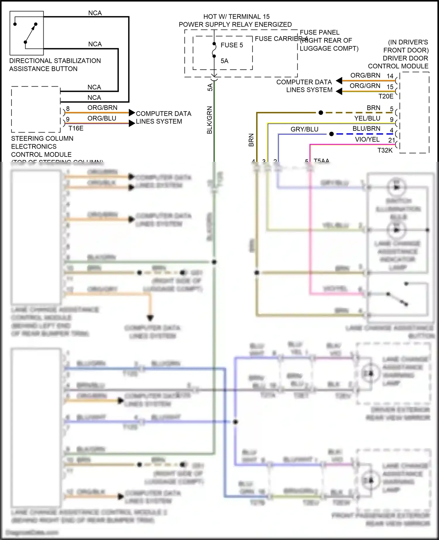 Audi RS7 I facelift (2014-2018) steering column electronics control module wiring diagram  (7 of 17)