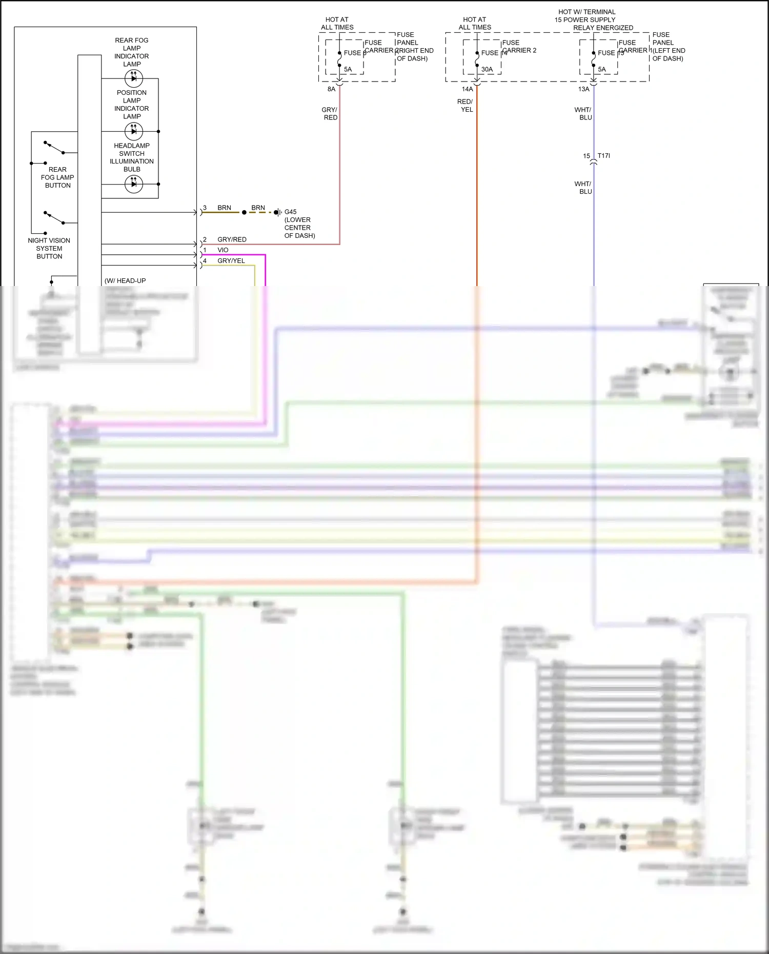 Audi RS7 I facelift (2014-2018) steering column electronics control module wiring diagram  (4 of 17)