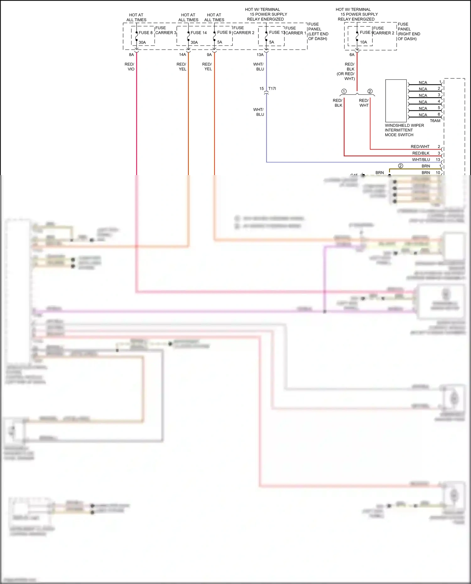 Audi RS7 I facelift (2014-2018) steering column electronics control module wiring diagram  (17 of 17)