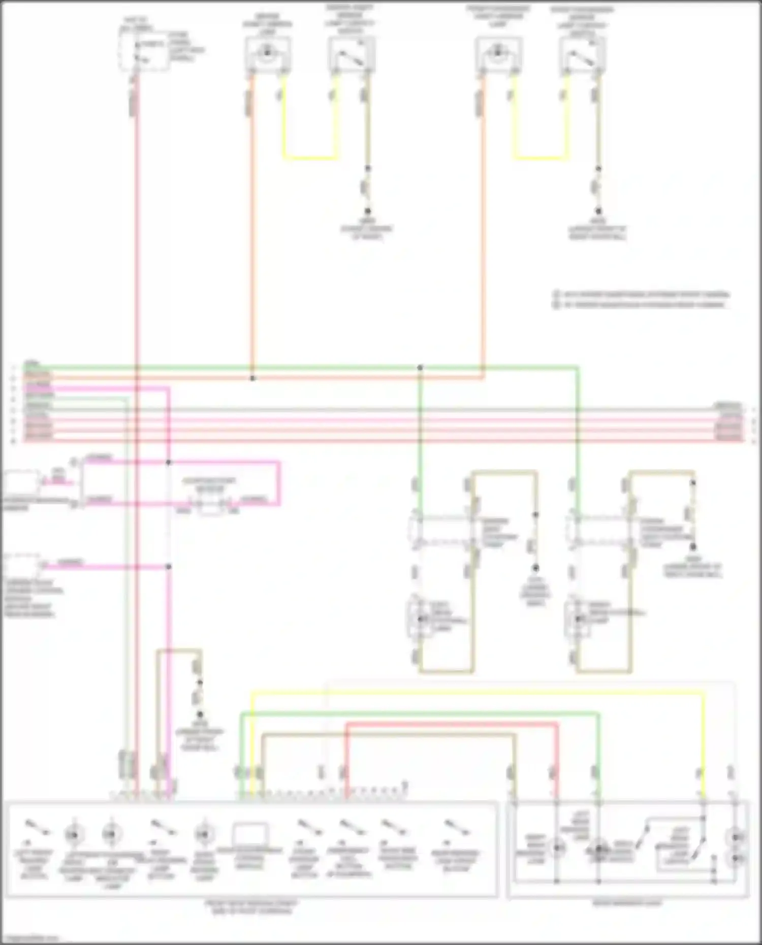 RS7 Audi II (2019-2024): Courtesy lamps circuit (2 of 6)