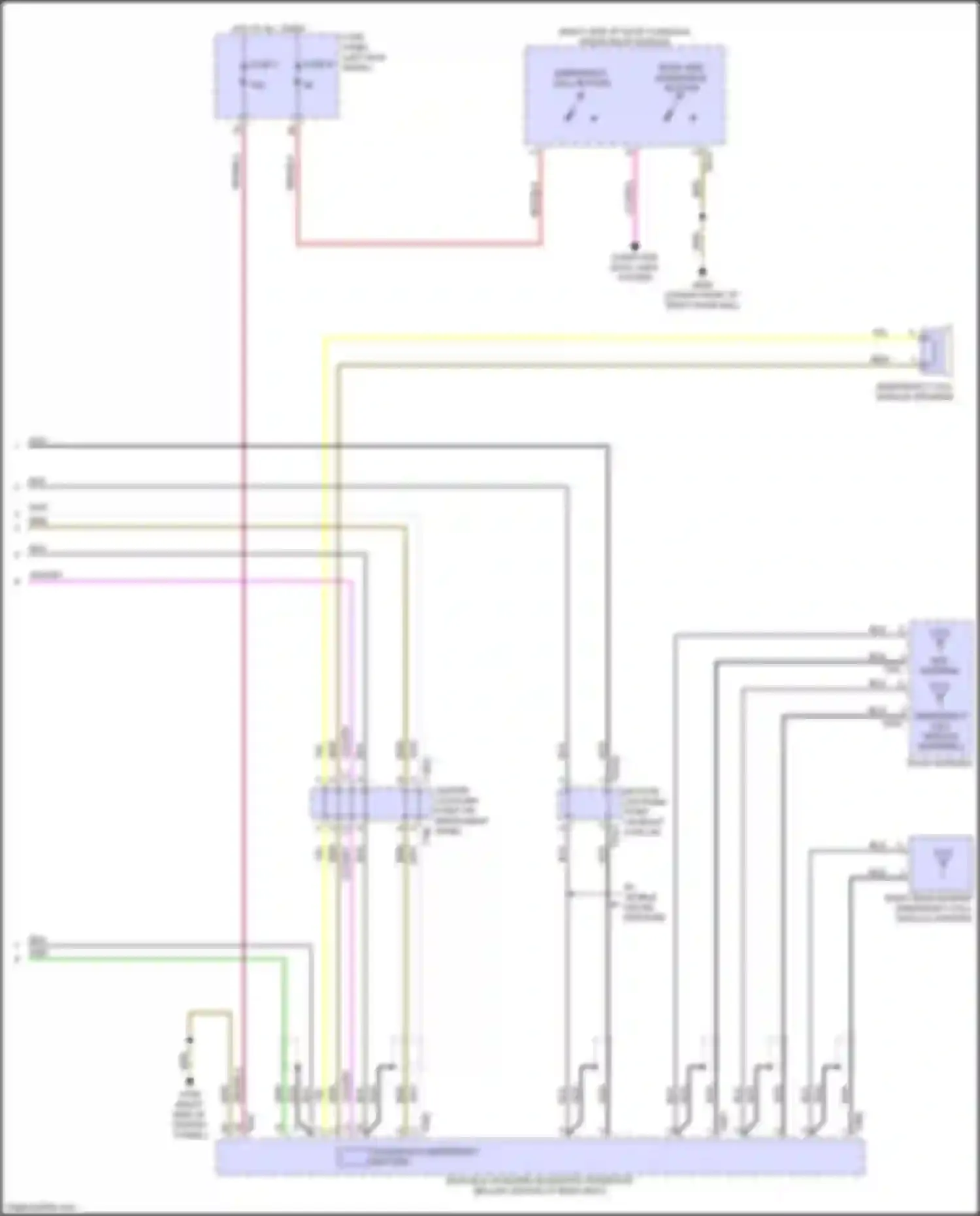 RS7 Audi II (2019-2024): Emergency call circuit, w/o connect plus (2 of 2)