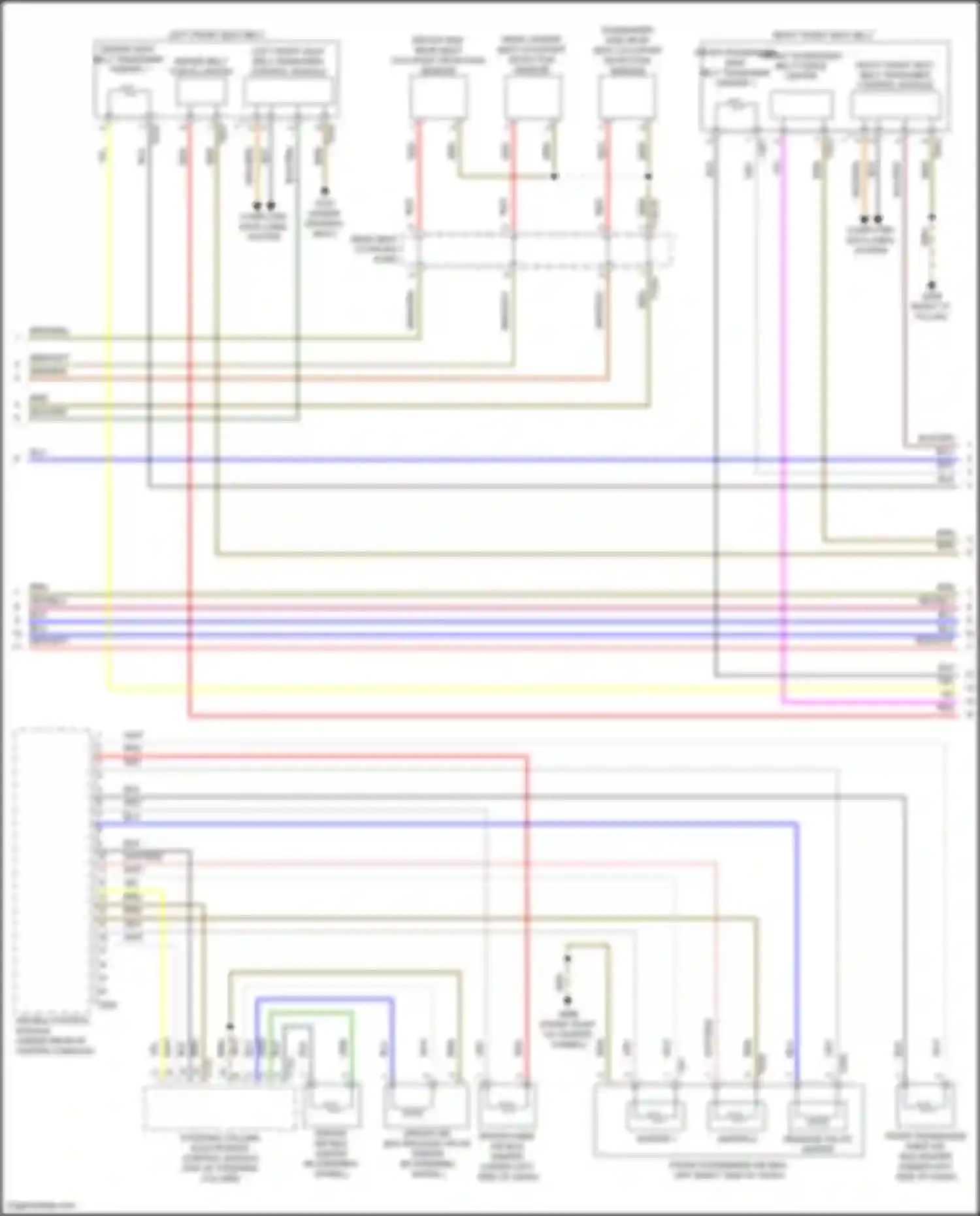 RS7 Audi II (2019-2024): Supplemental restraints circuit (4 of 5)