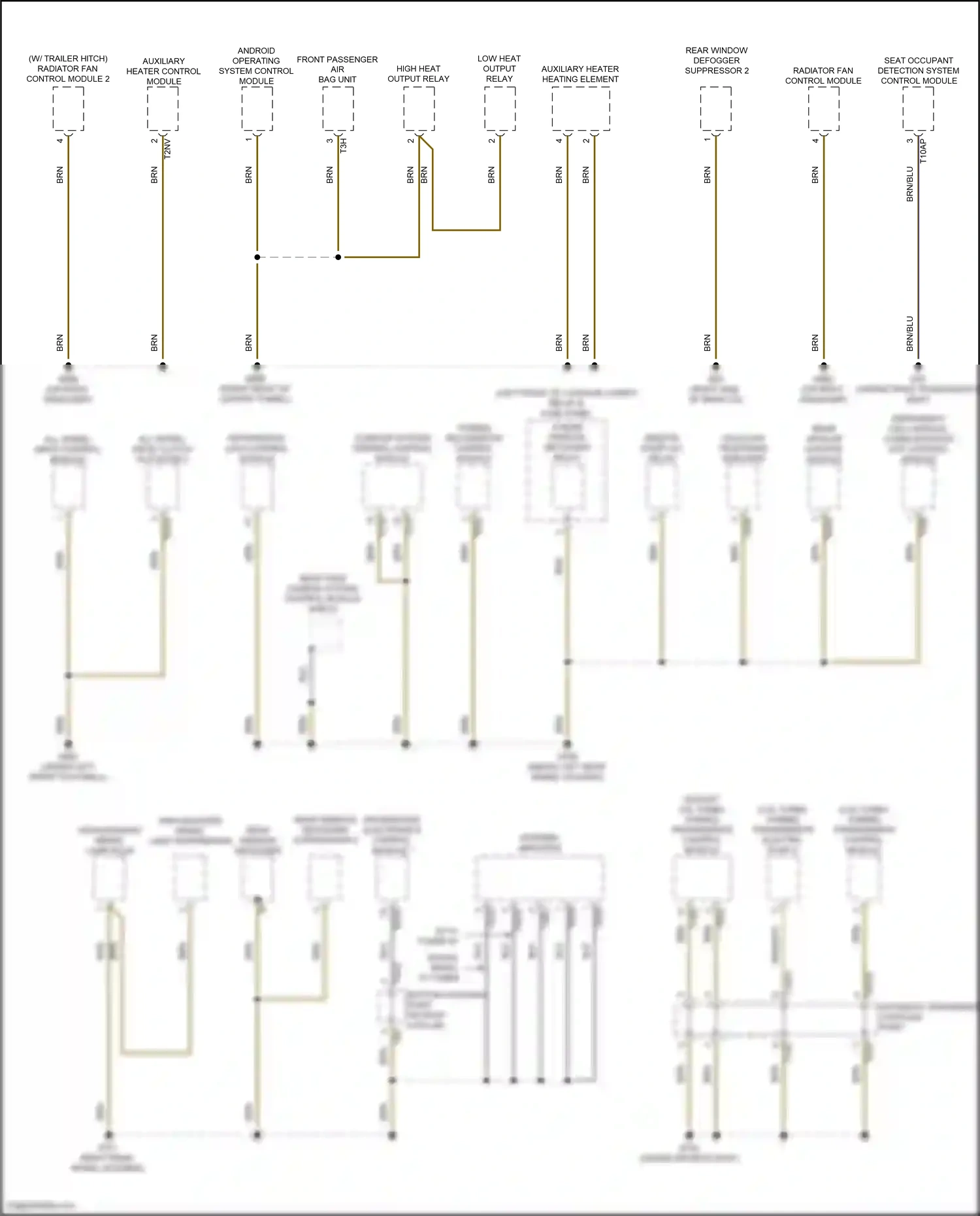 Audi RS7 II (2019-2024) android operating system control module wiring diagram  (1 of 7)