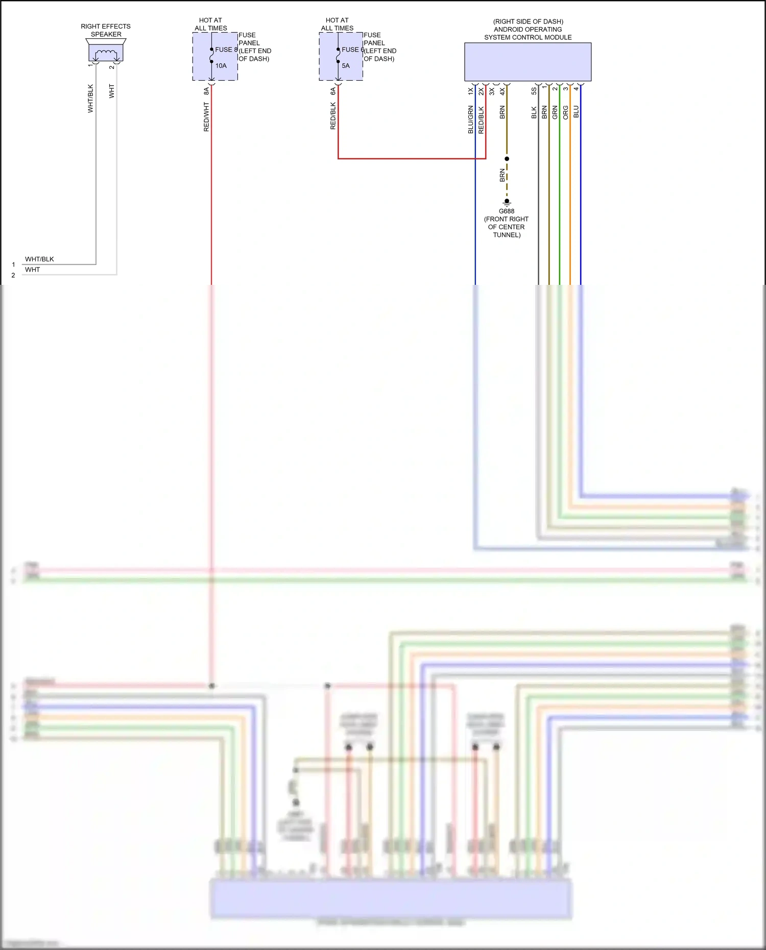 Audi RS7 II (2019-2024) android operating system control module wiring diagram  (2 of 7)
