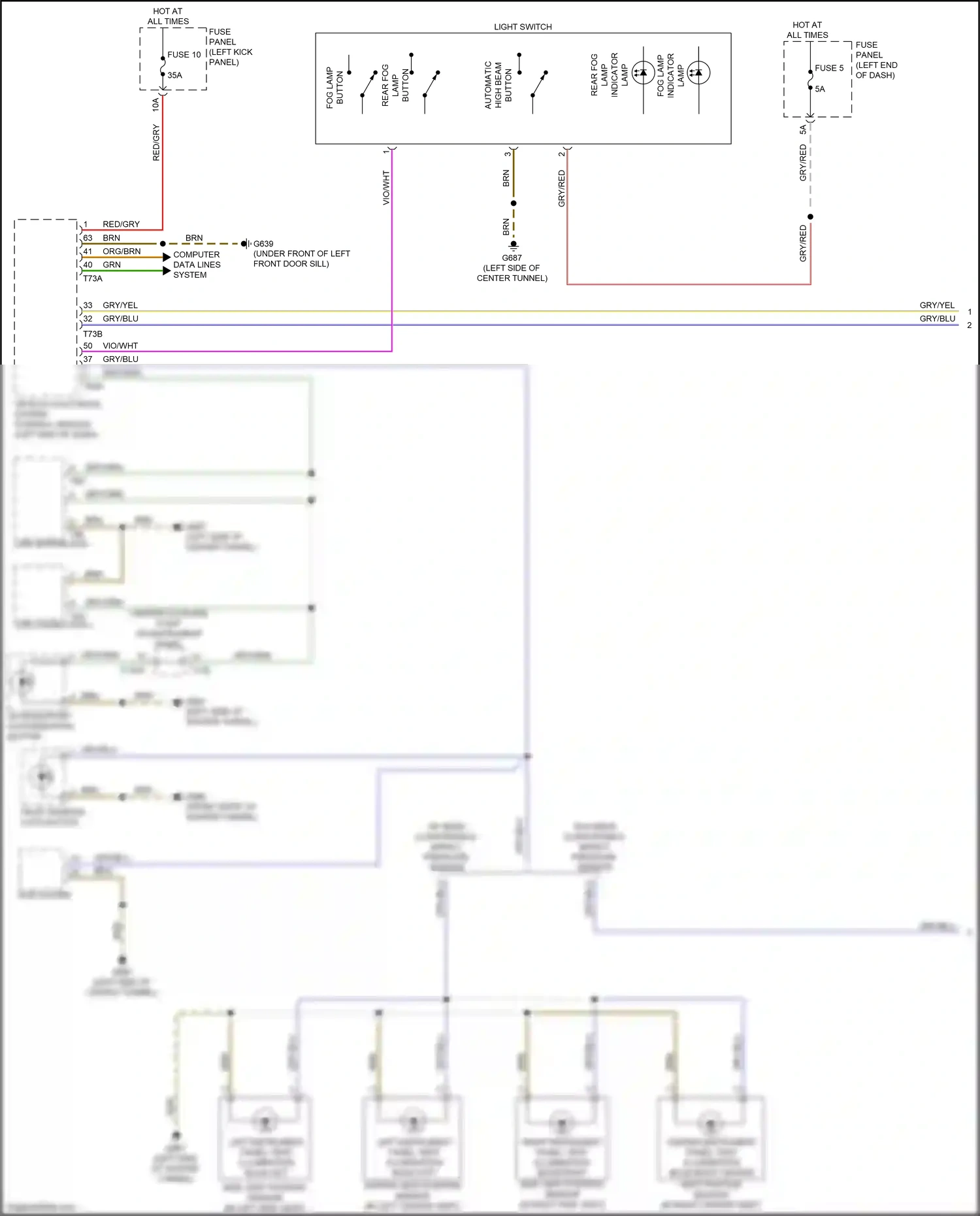 Audi RS7 II (2019-2024) computer data lines system wiring diagram  (99 of 146)