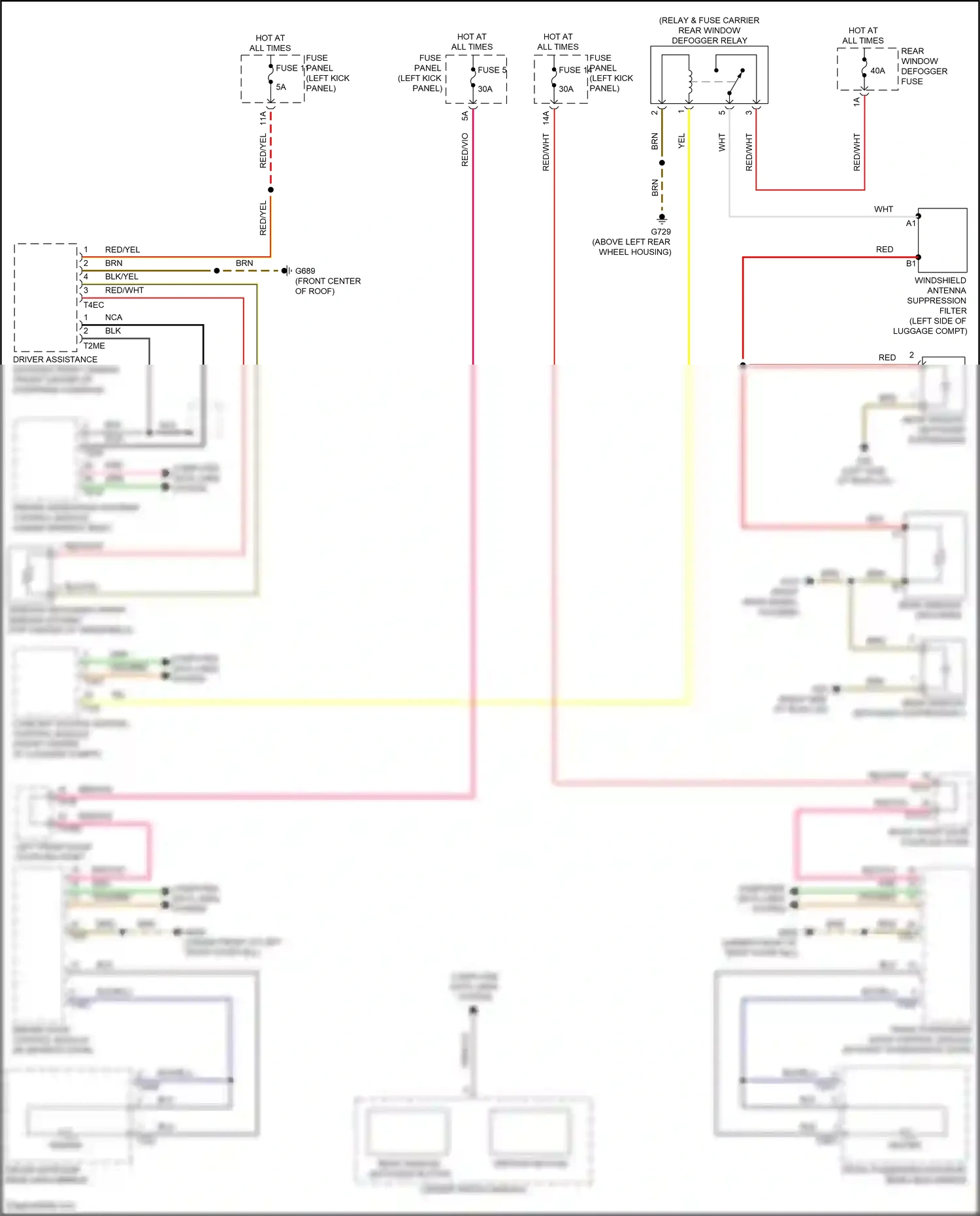 Audi RS7 II (2019-2024) computer data lines system wiring diagram  (60 of 146)