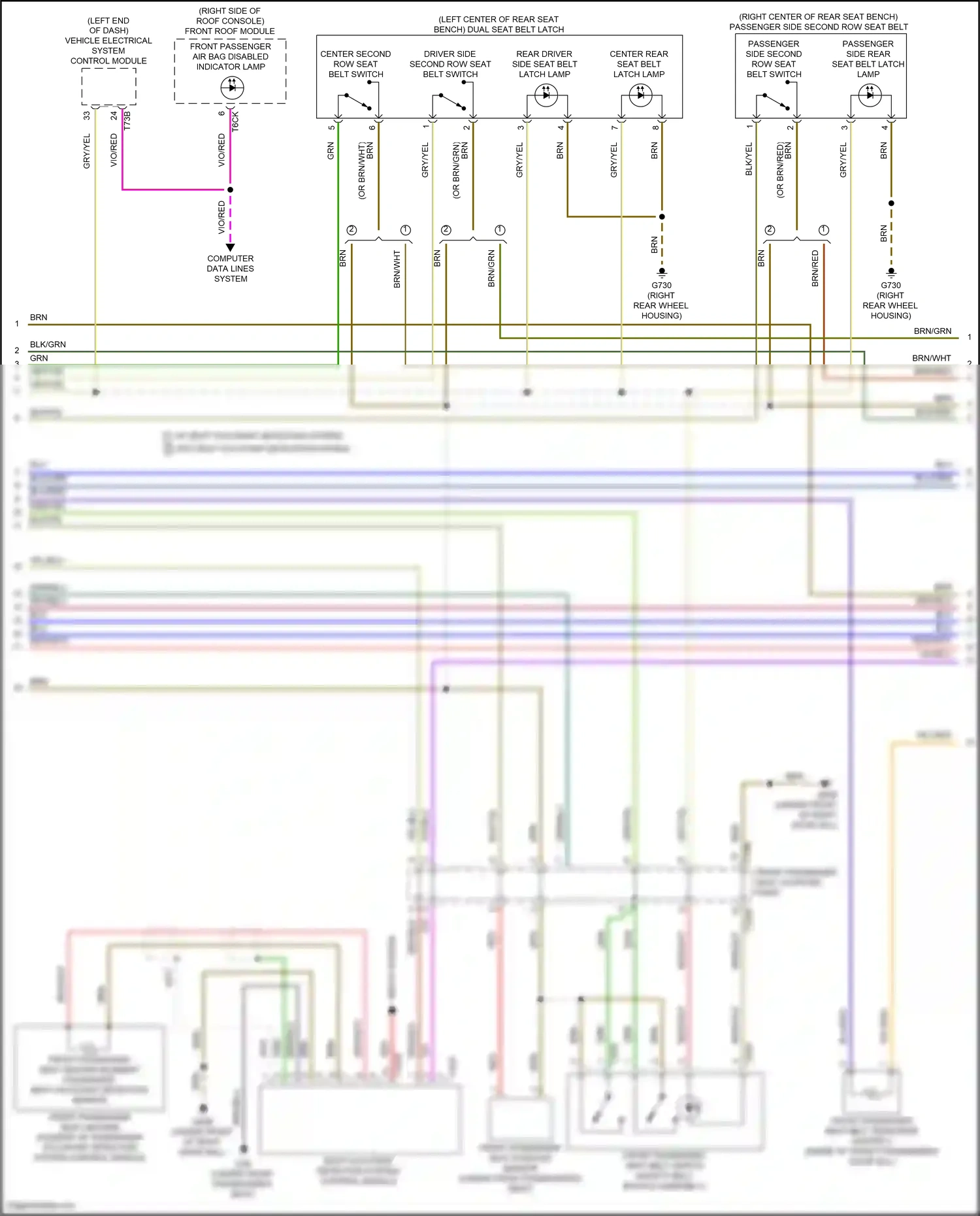 Audi RS7 II (2019-2024) computer data lines system wiring diagram  (136 of 146)