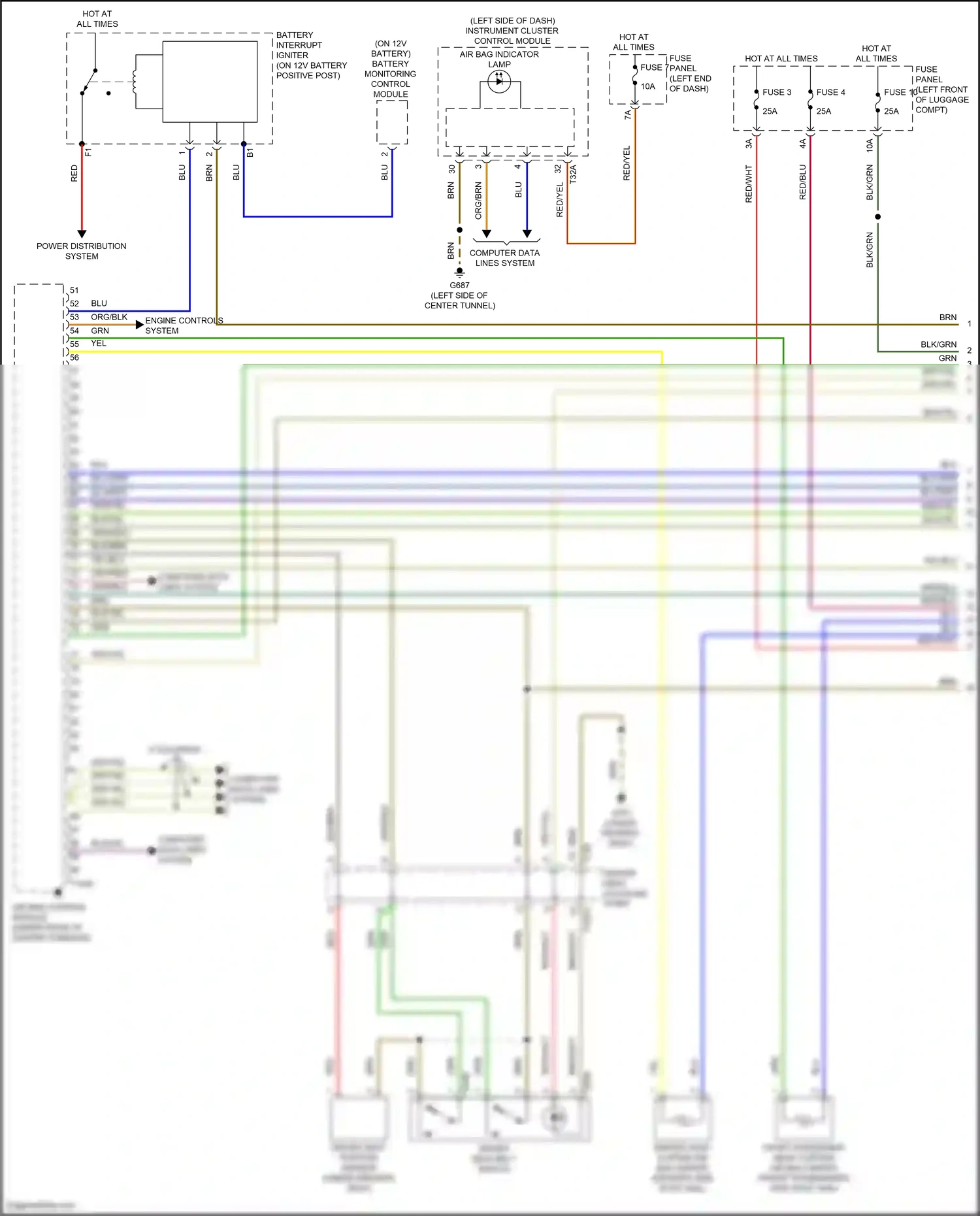 Audi RS7 II (2019-2024) computer data lines system wiring diagram  (135 of 146)