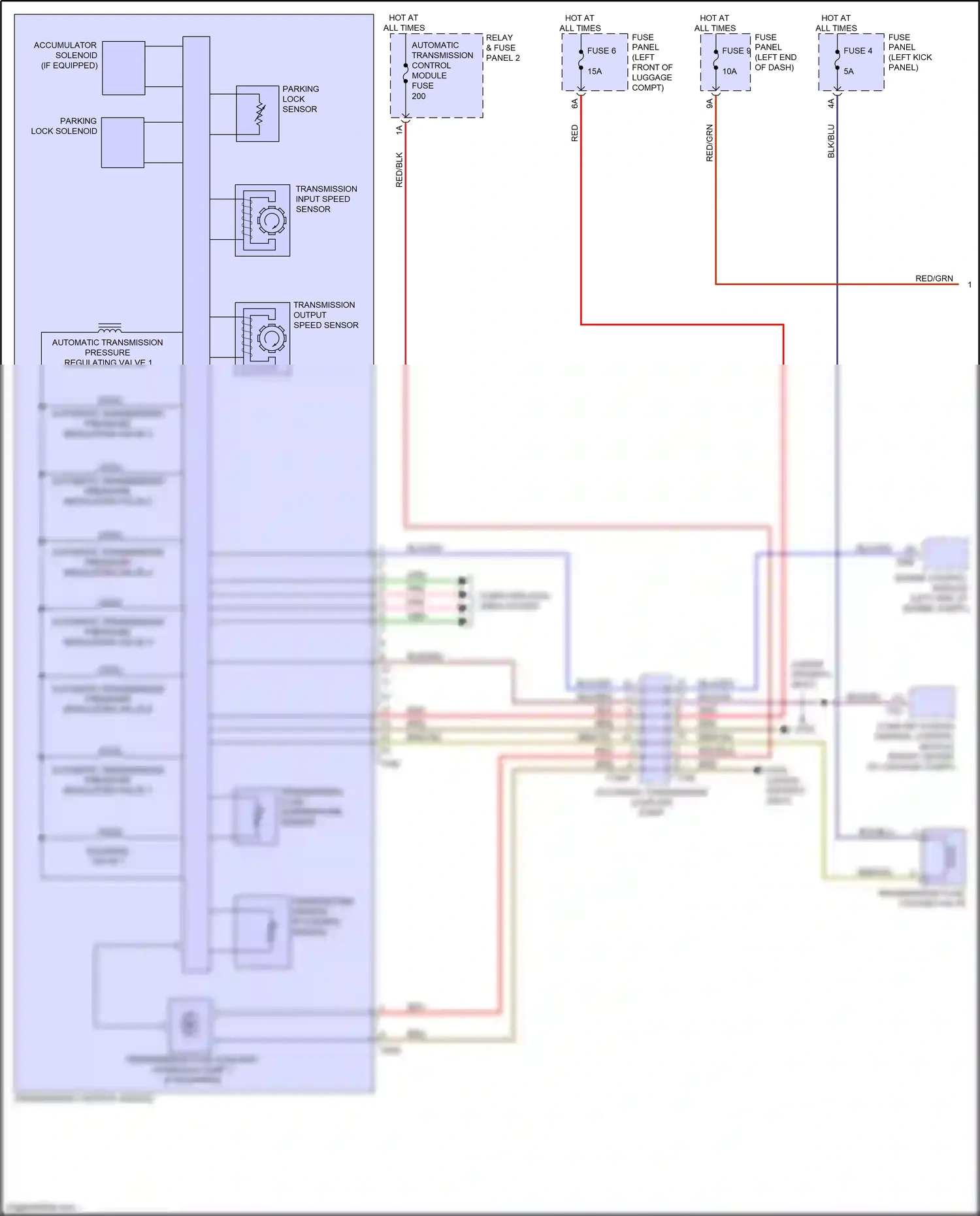 Audi RS7 II (2019-2024) engine control module wiring diagram  (1 of 1)