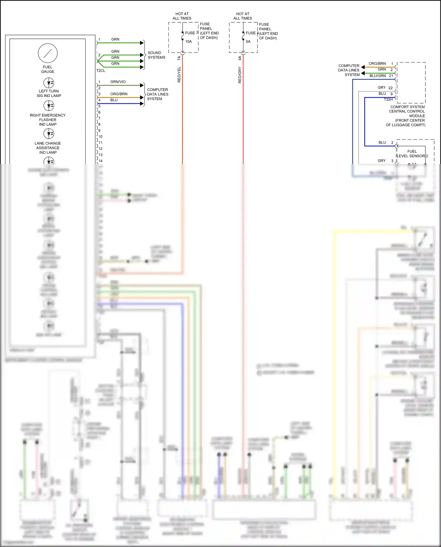 Audi RS7 II (2019-2024) engine coolant level sensor wiring diagram  (6 of 7)