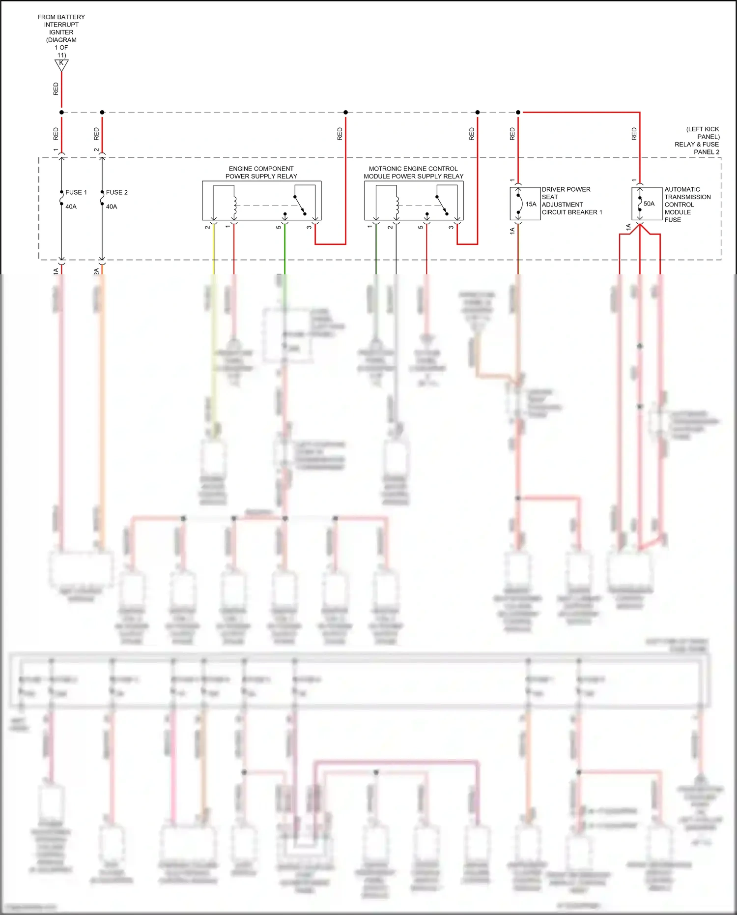 Audi RS7 II (2019-2024) engine/ motor control module wiring diagram  (5 of 5)