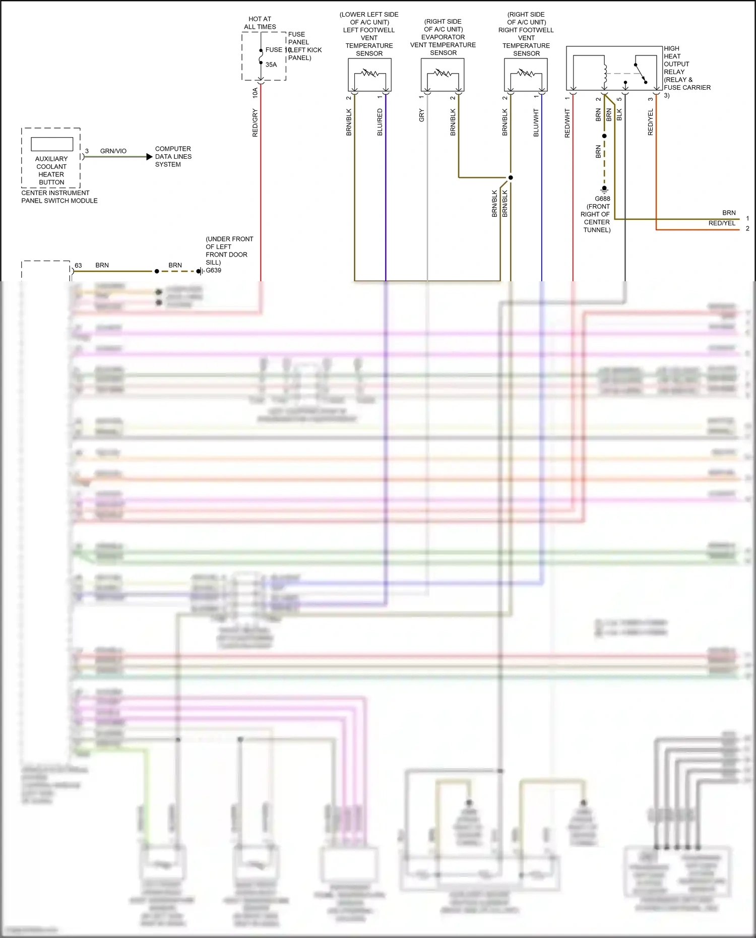Audi RS7 II (2019-2024) fragrance diffuser system functional unit wiring diagram  (2 of 3)