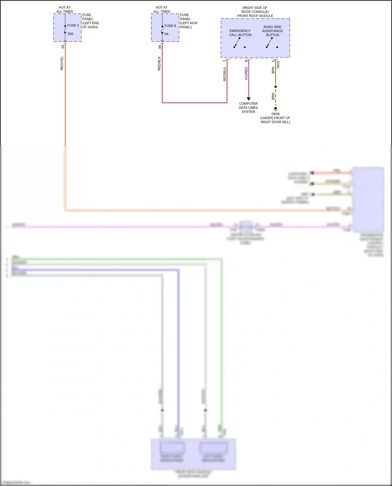Audi RS7 II (2019-2024) information electronics control module 1 wiring diagram  (1 of 23)